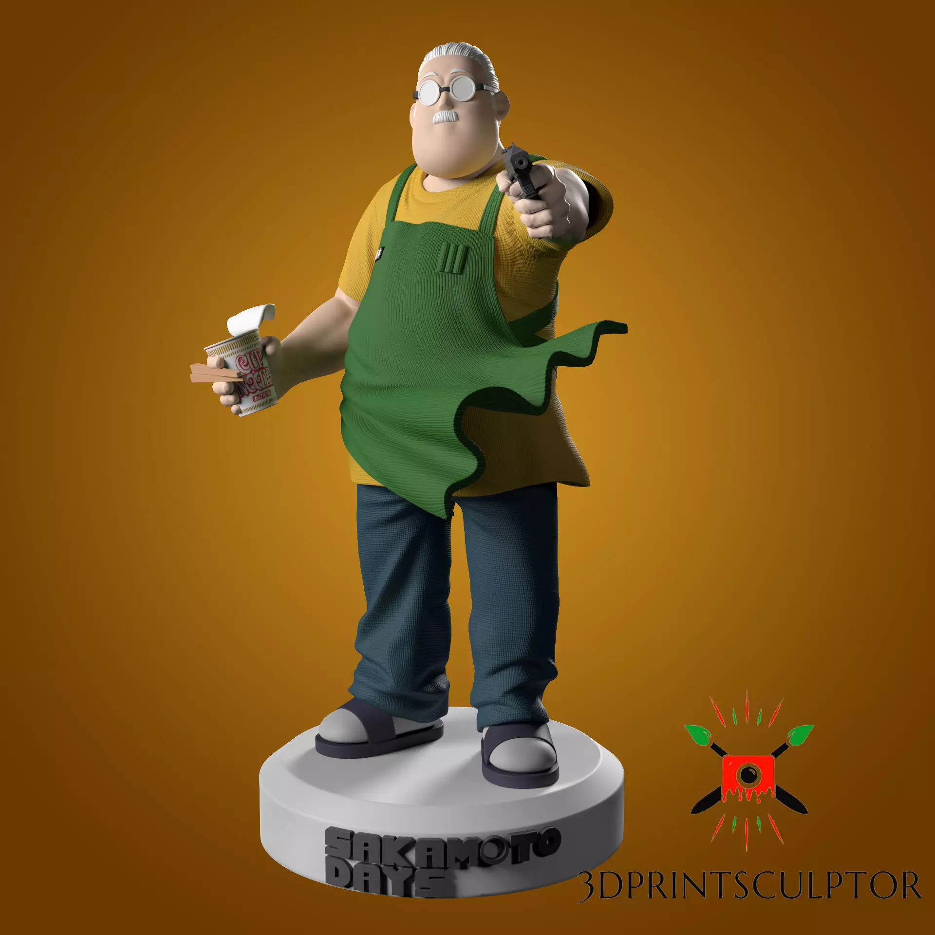 SAKAMOTO DAYS - TARO SAKAMOTO POSE 2 FAN ART 3D print model_0