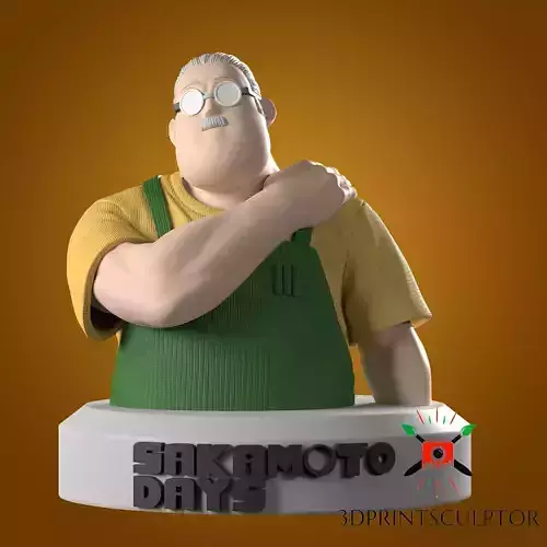 SAKAMOTO DAYS - TARO SAKAMOTO POSE 1 Bust FAN ART 3D print model
