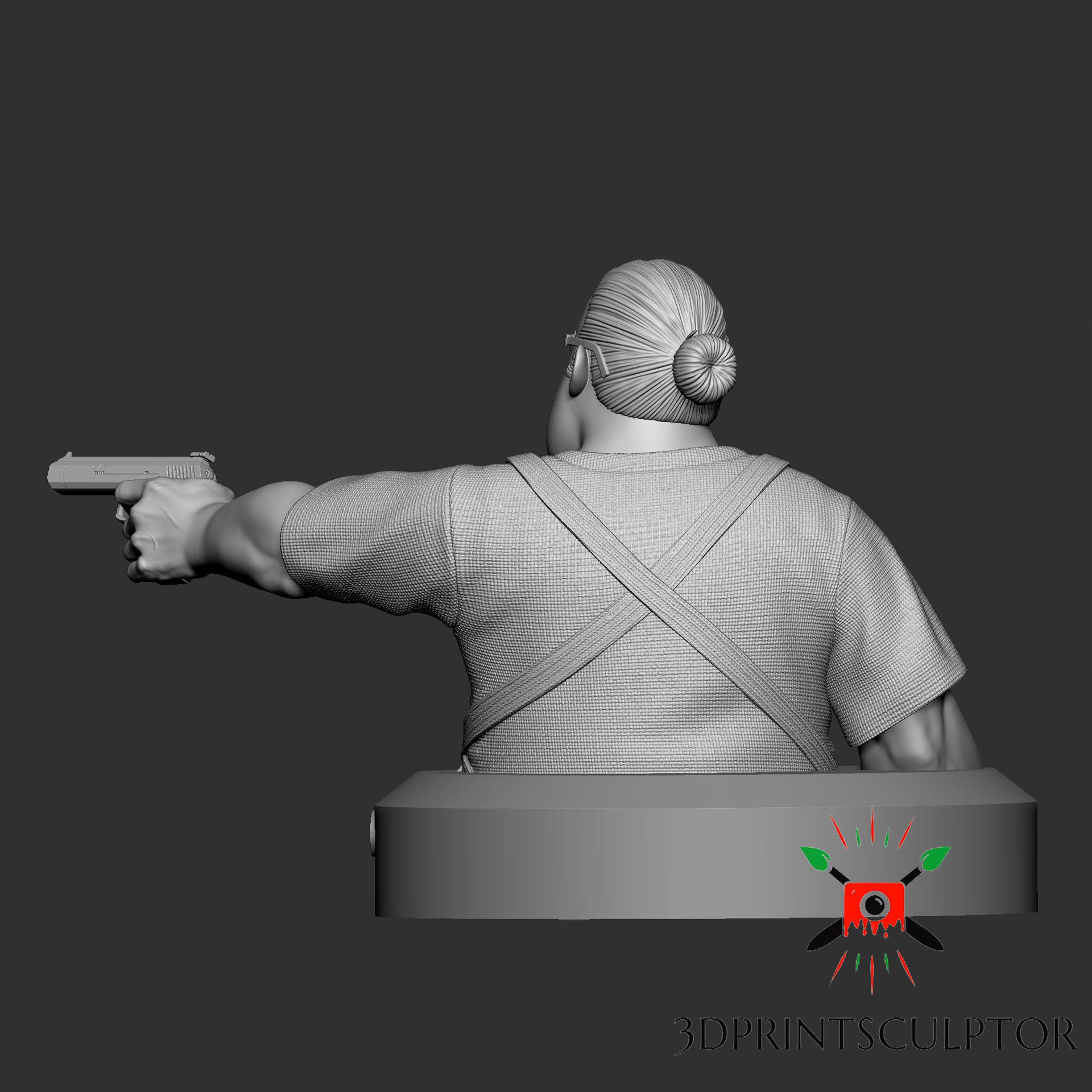 SAKAMOTO DAYS - TARO SAKAMOTO POSE 2 Bust FAN ART 3D print model_4