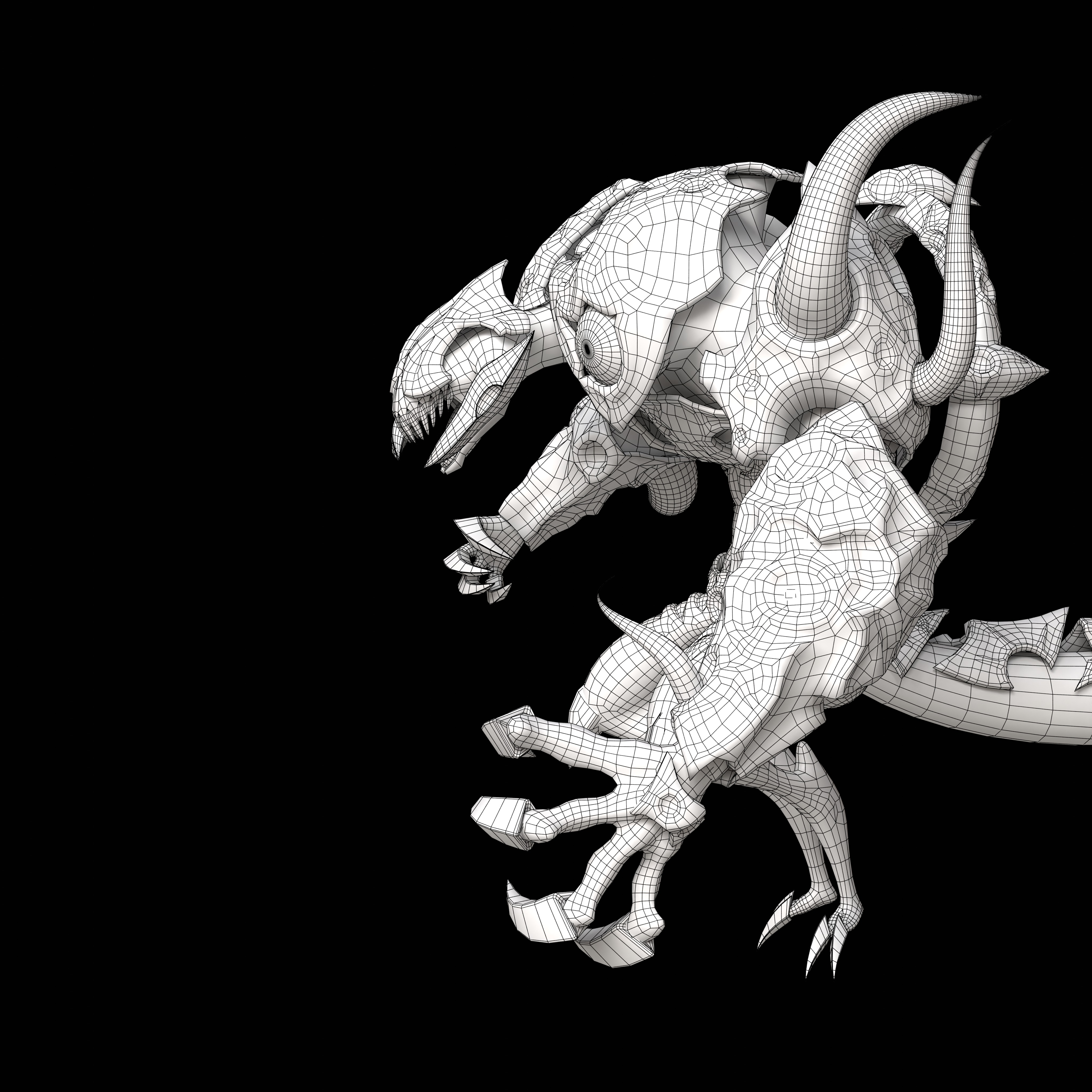 Shadow Moon Low-poly 3D model_13