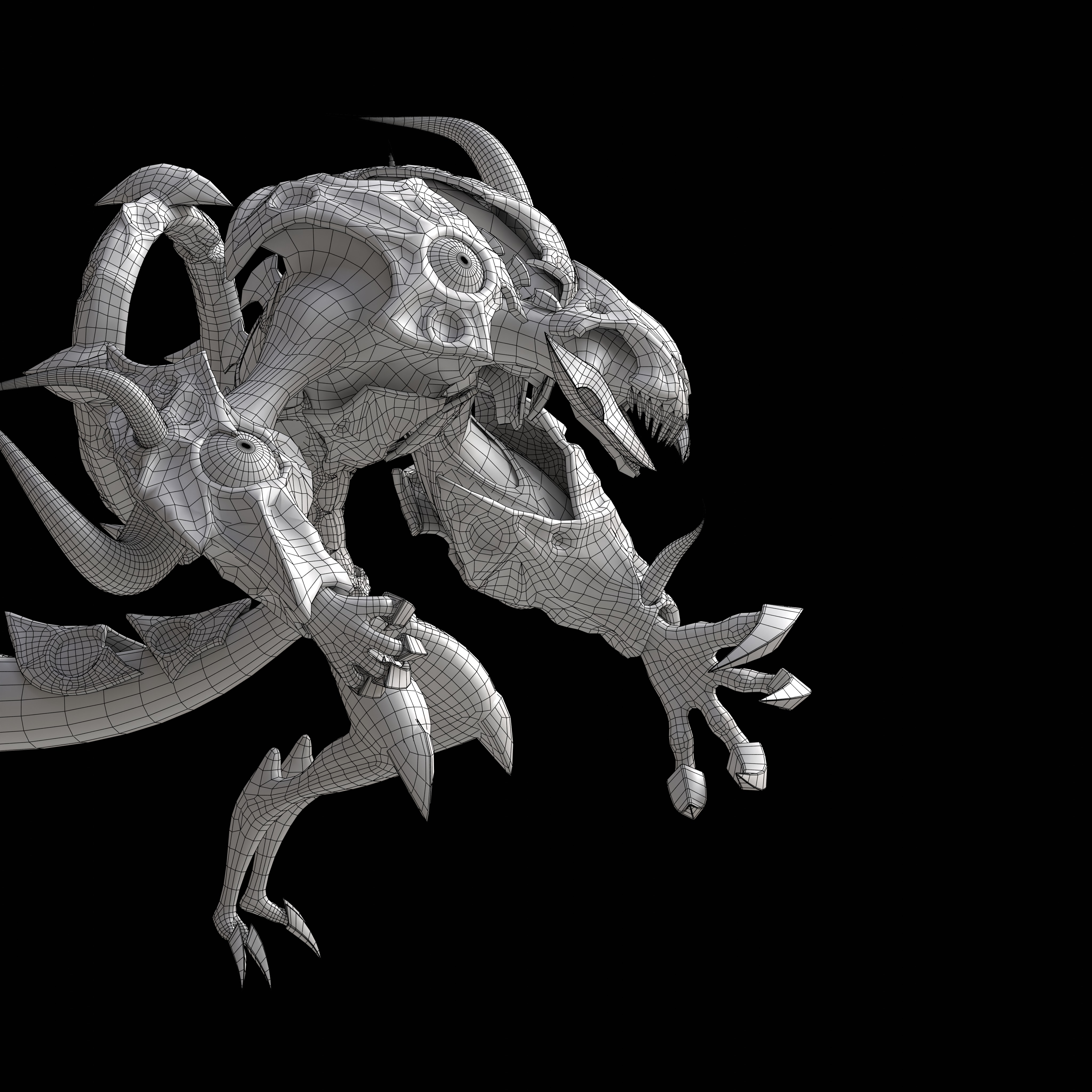 Shadow Moon Low-poly 3D model_7