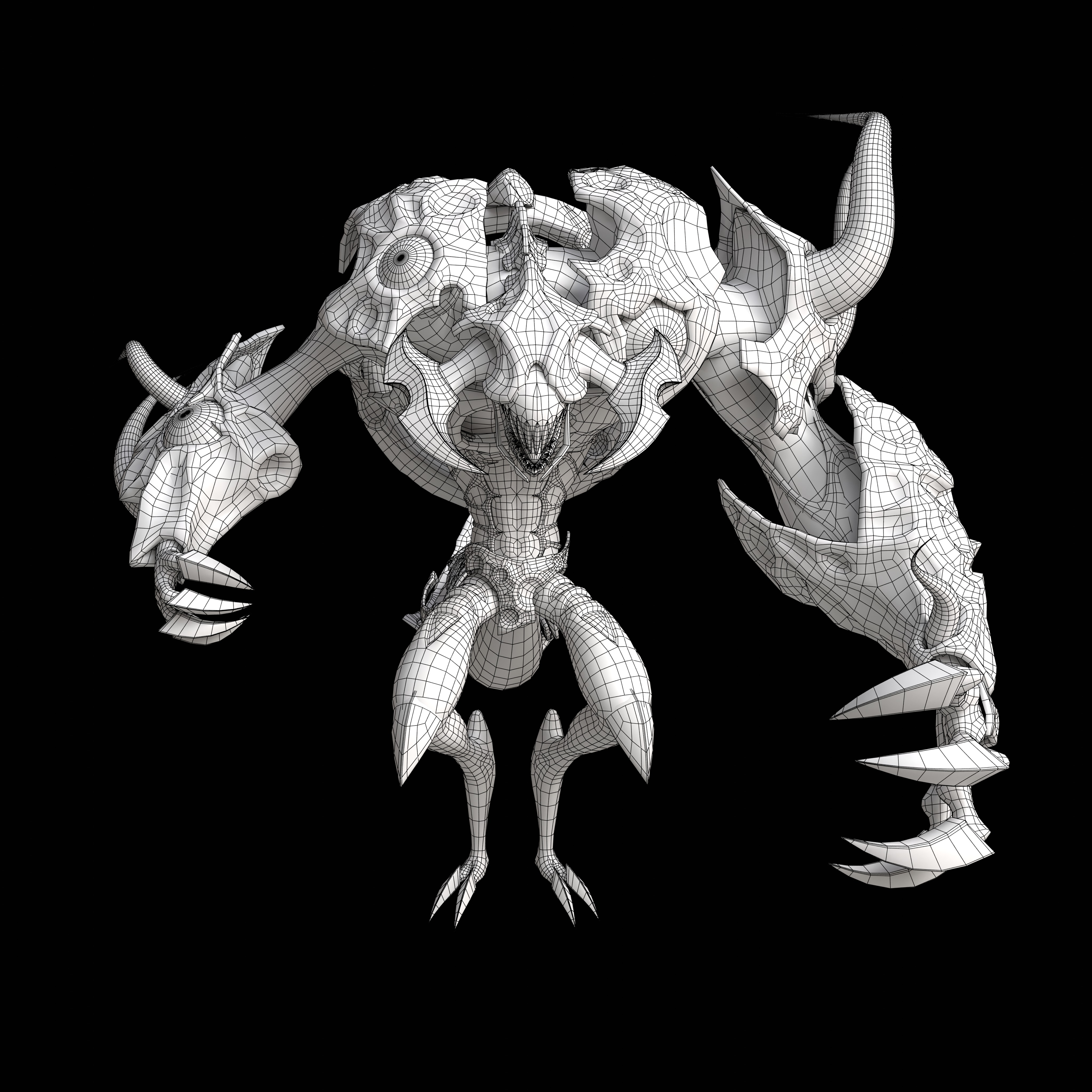Shadow Moon Low-poly 3D model_5