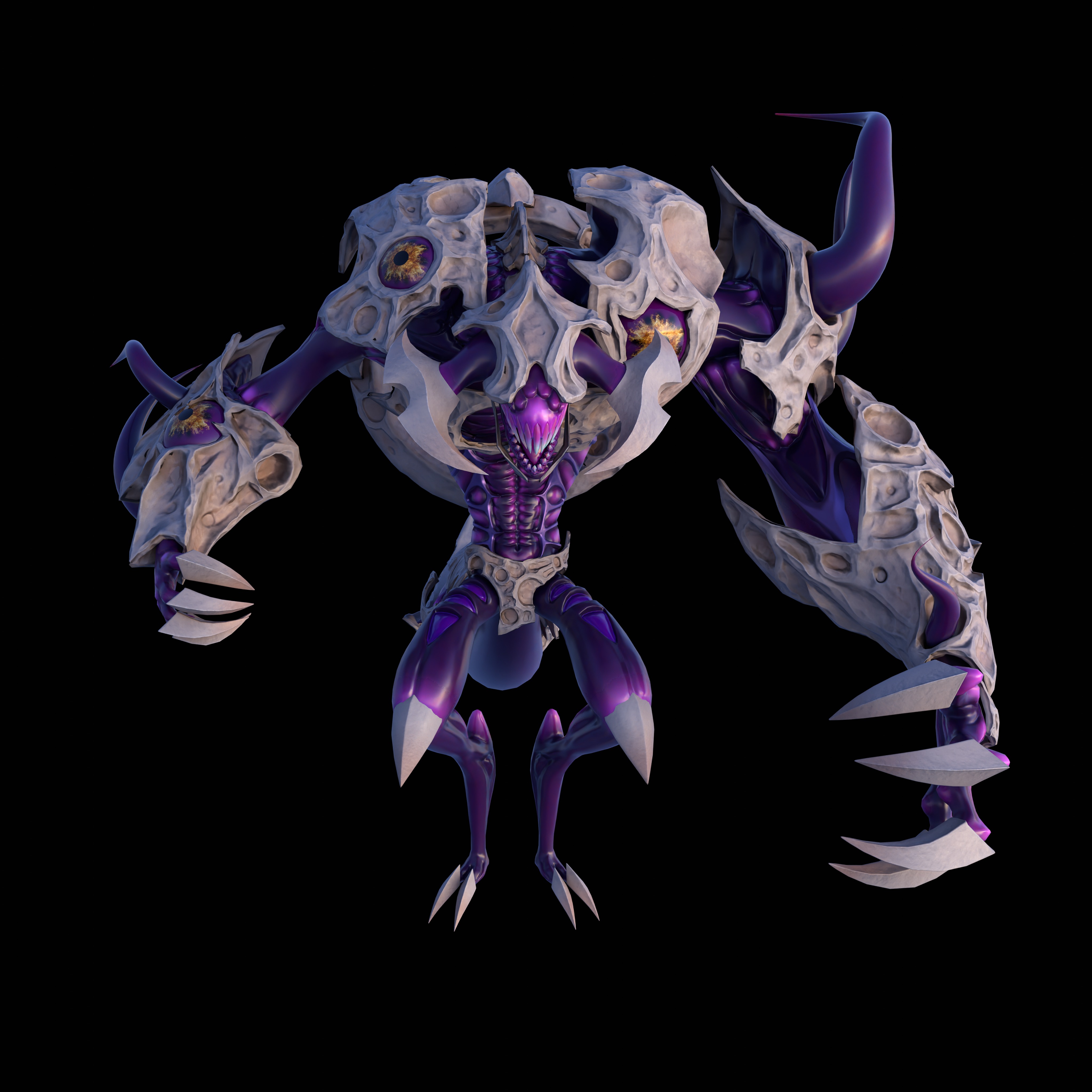 Shadow Moon Low-poly 3D model_4
