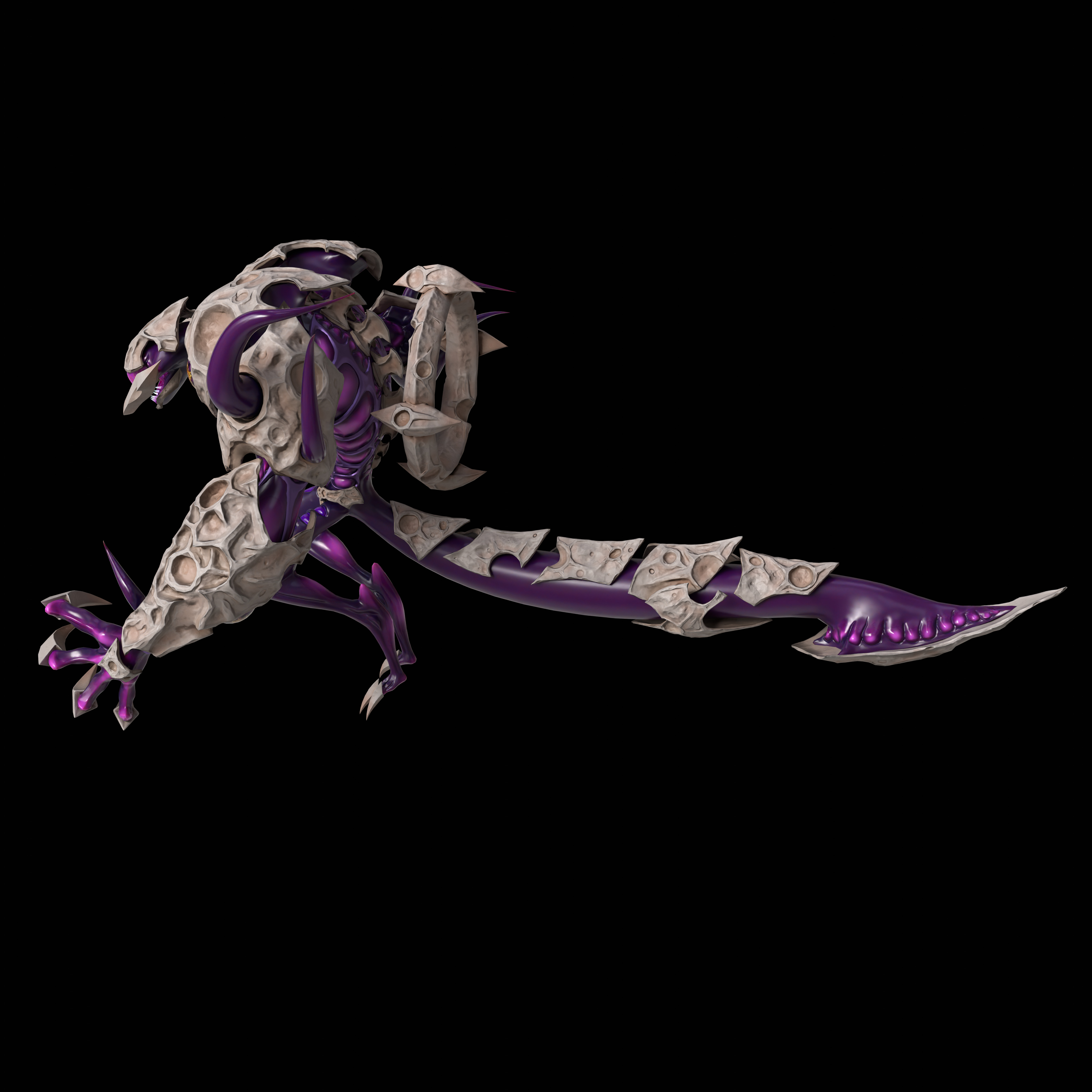 Shadow Moon Low-poly 3D model_2