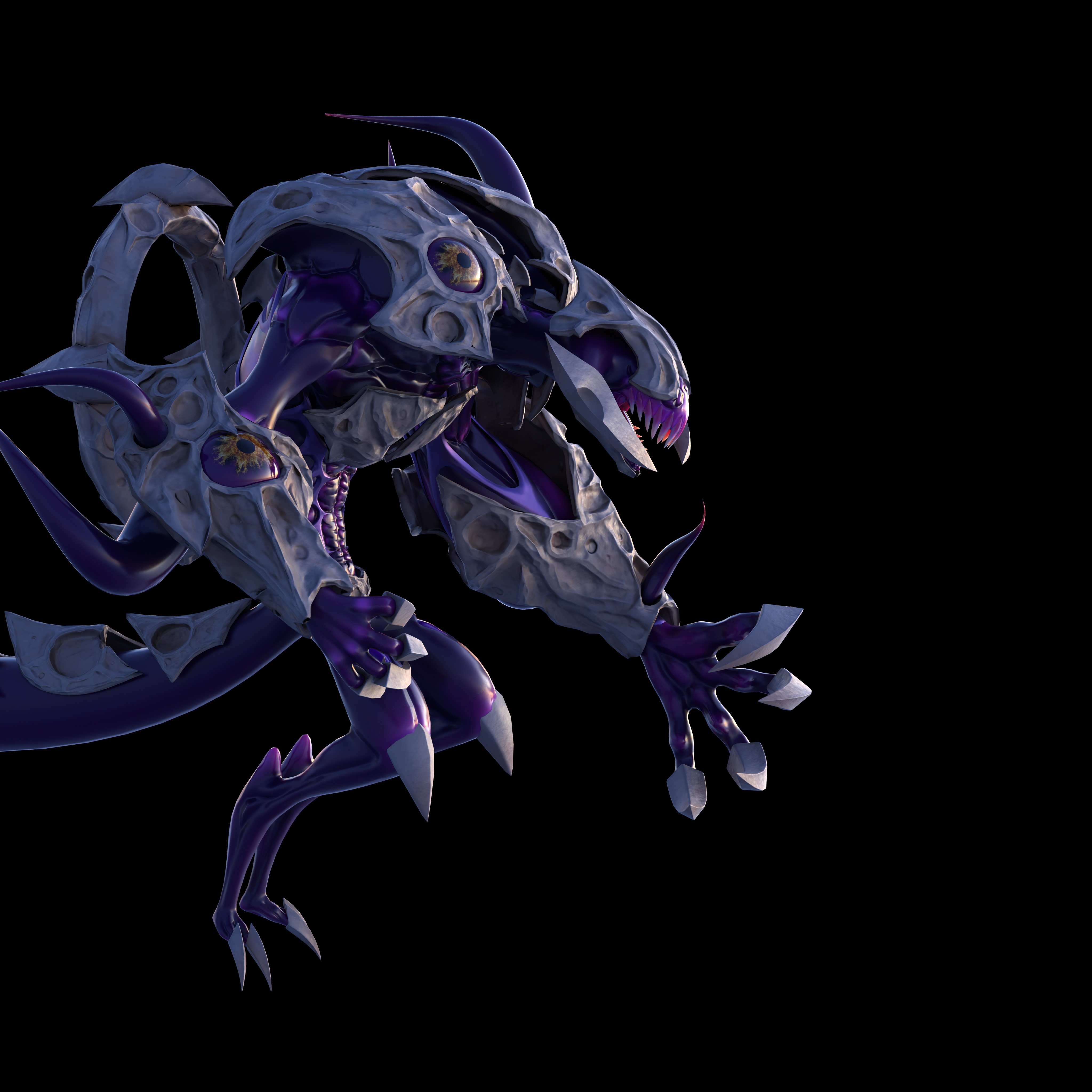 Shadow Moon Low-poly 3D model_6