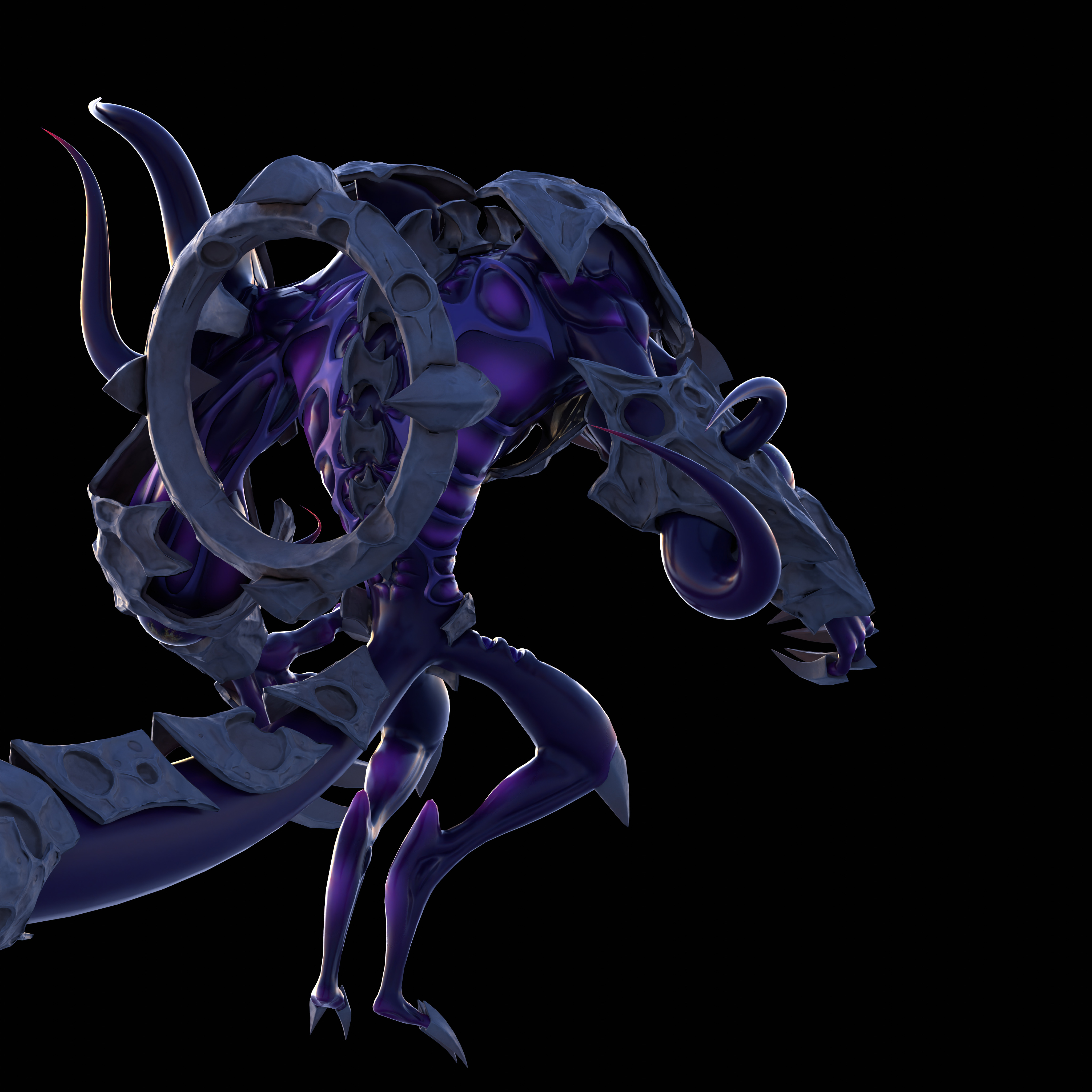 Shadow Moon Low-poly 3D model_8