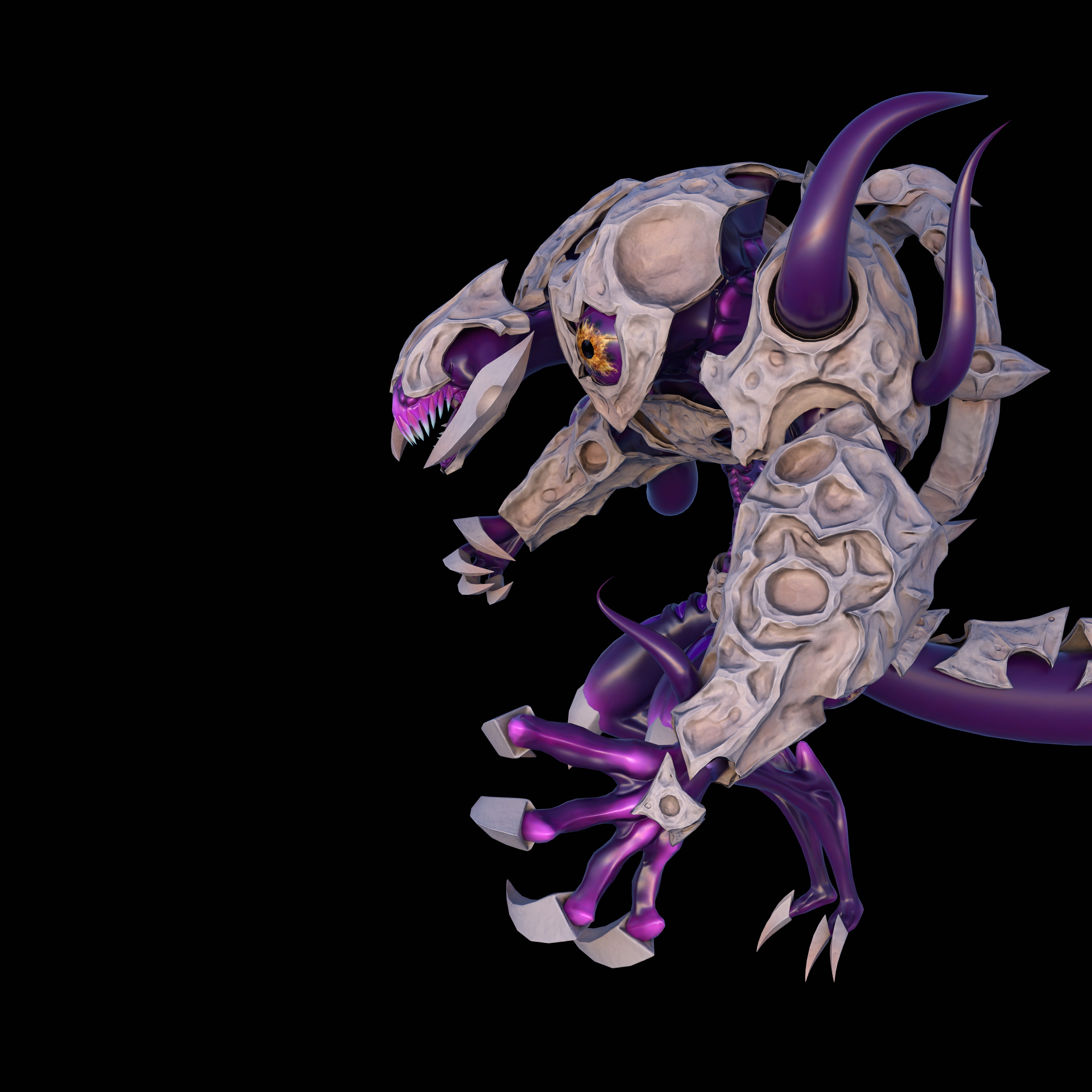 Shadow Moon Low-poly 3D model_12