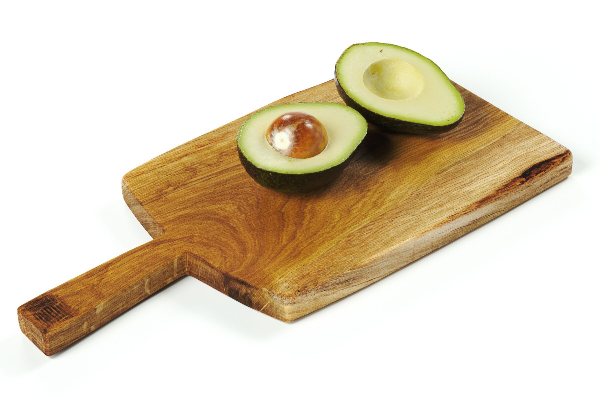 polypasta - avocado halves 01 with cutting board 3D model_1