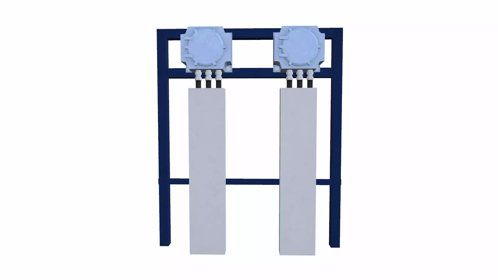 Electrical Panel Low-poly 3D model_0