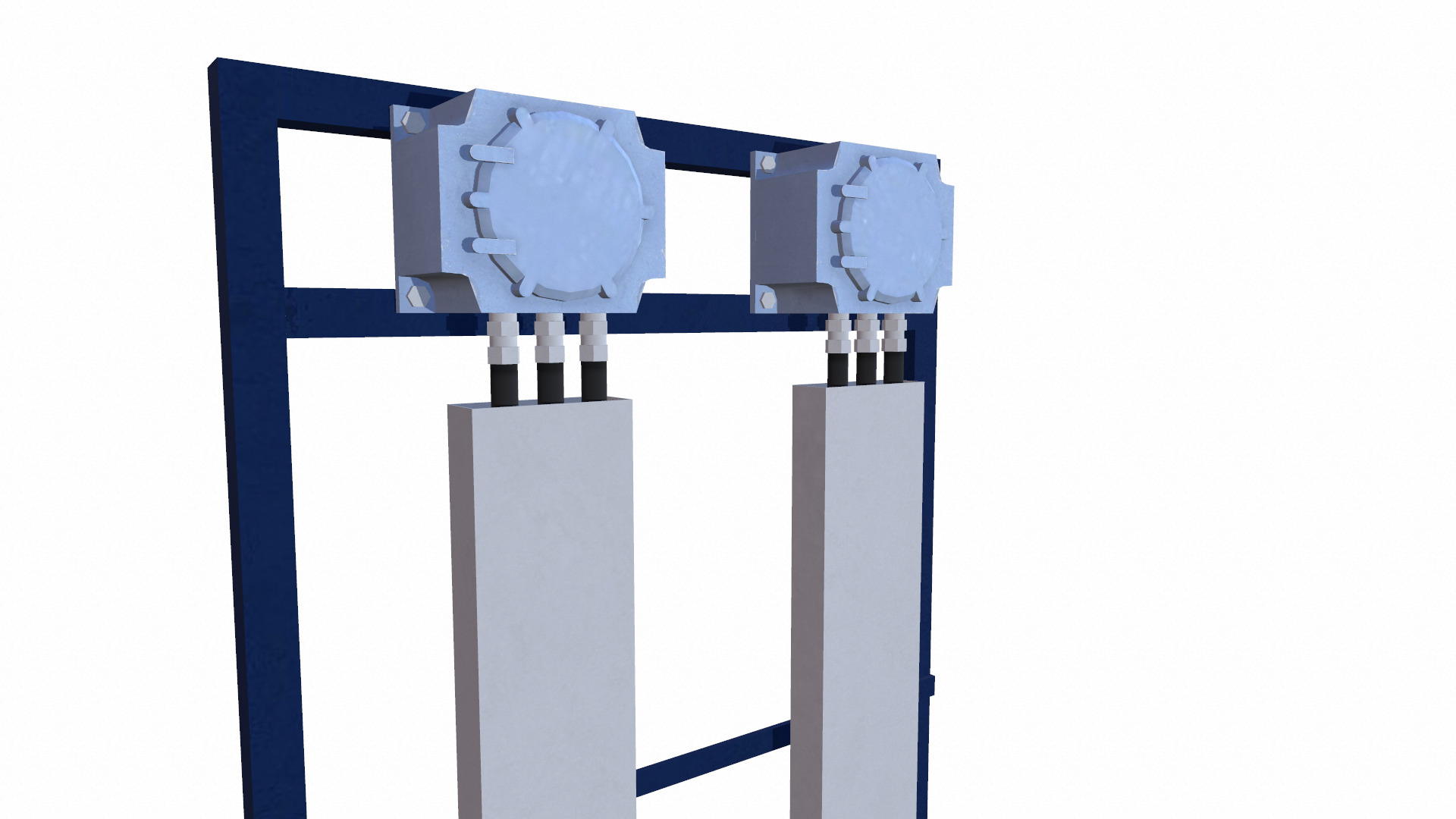 Electrical Panel Low-poly 3D model_5