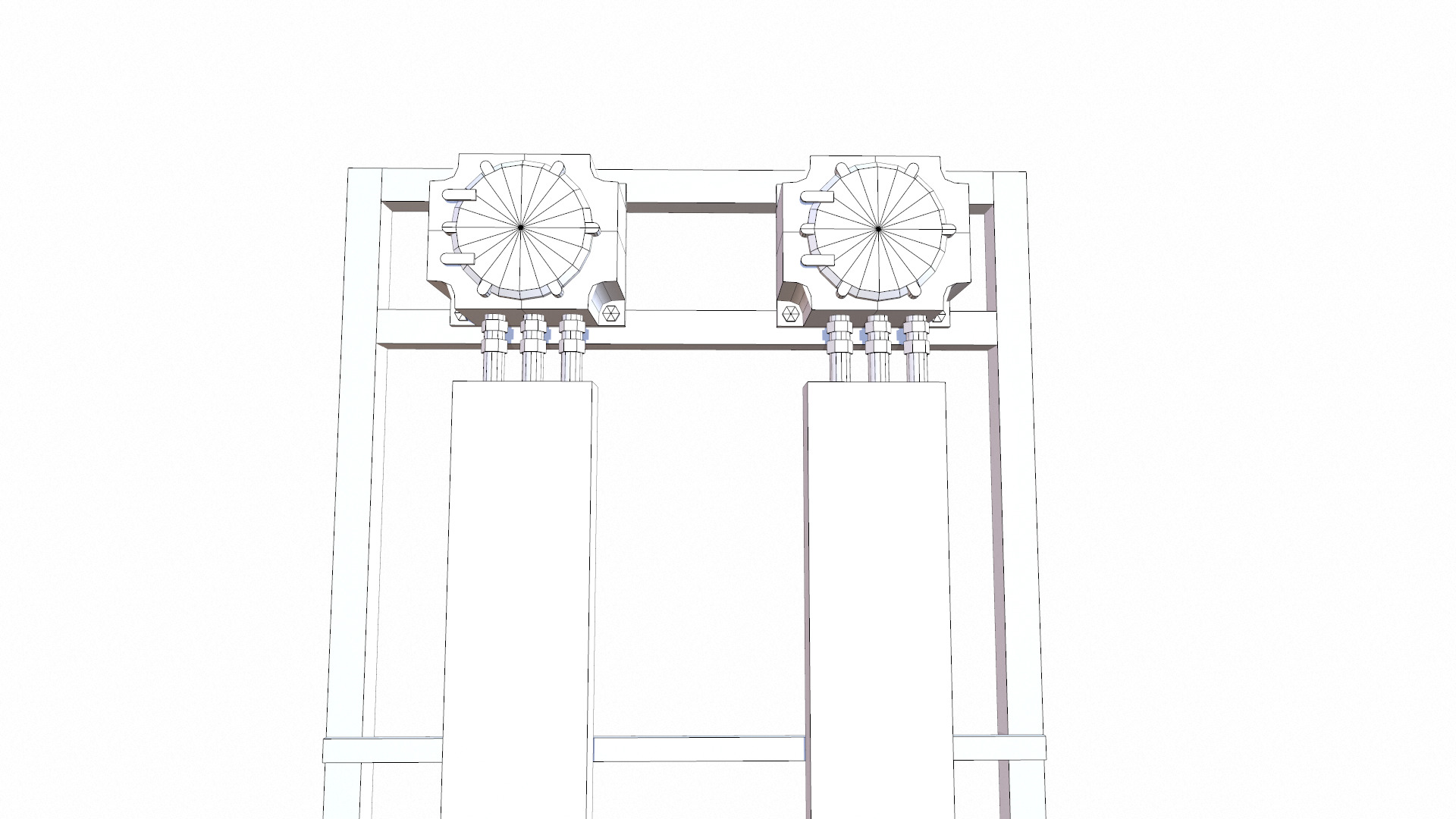 Electrical Panel Low-poly 3D model_8