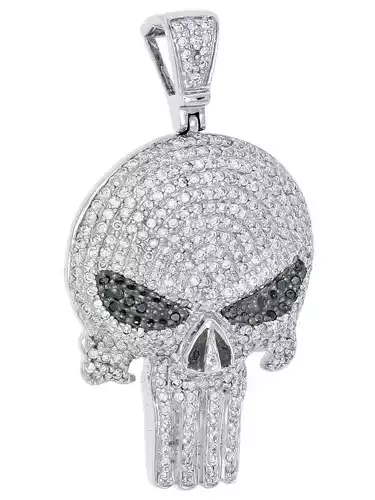 Gilded Bones Diamond Skull Locket