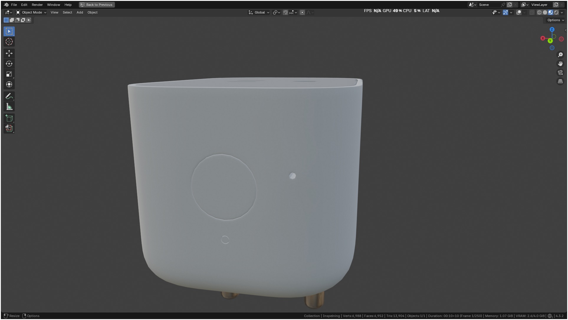 Ikea INSPELNING Plug smart energy monitor 3D model_23