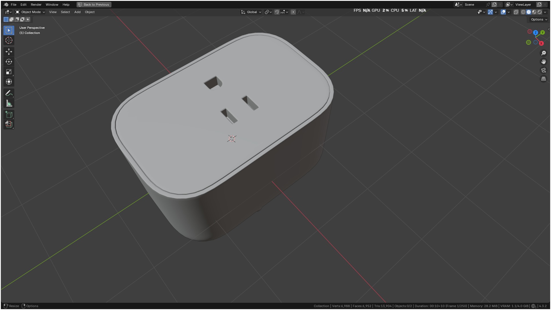 Ikea INSPELNING Plug smart energy monitor 3D model_9