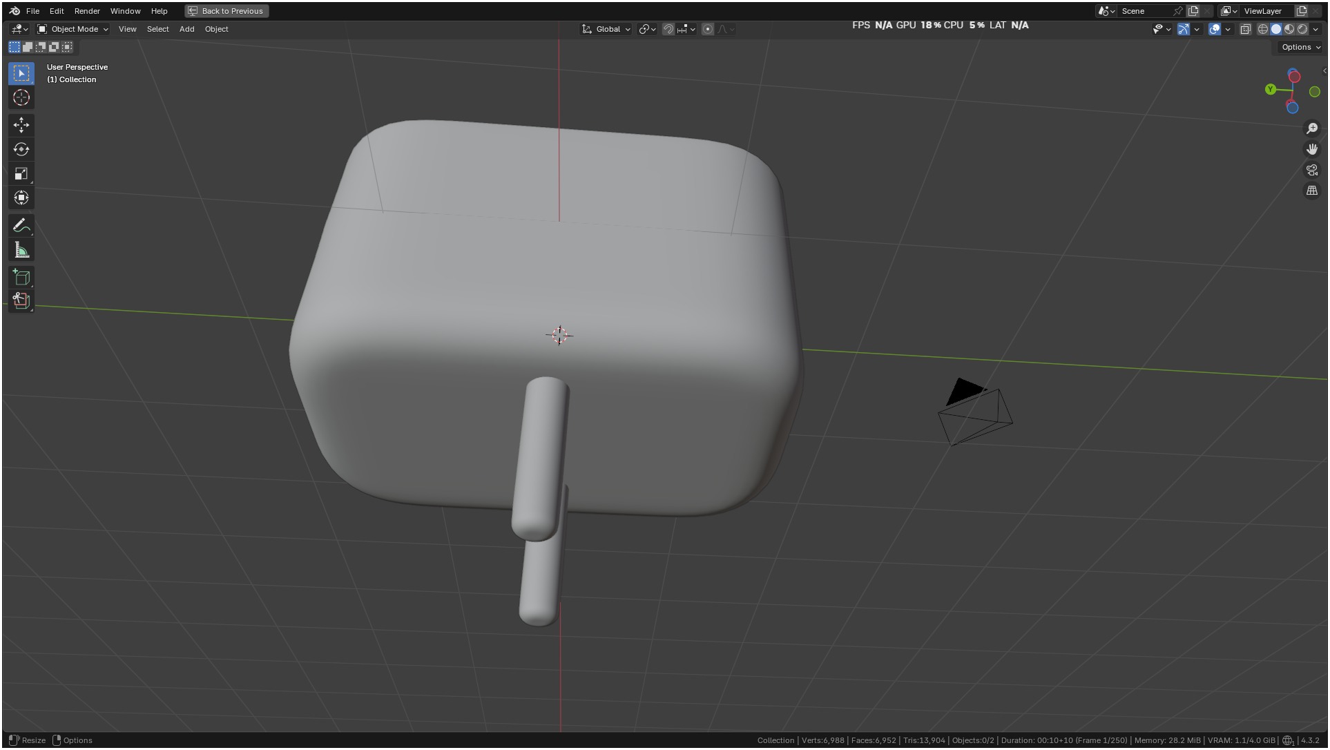 Ikea INSPELNING Plug smart energy monitor 3D model_11
