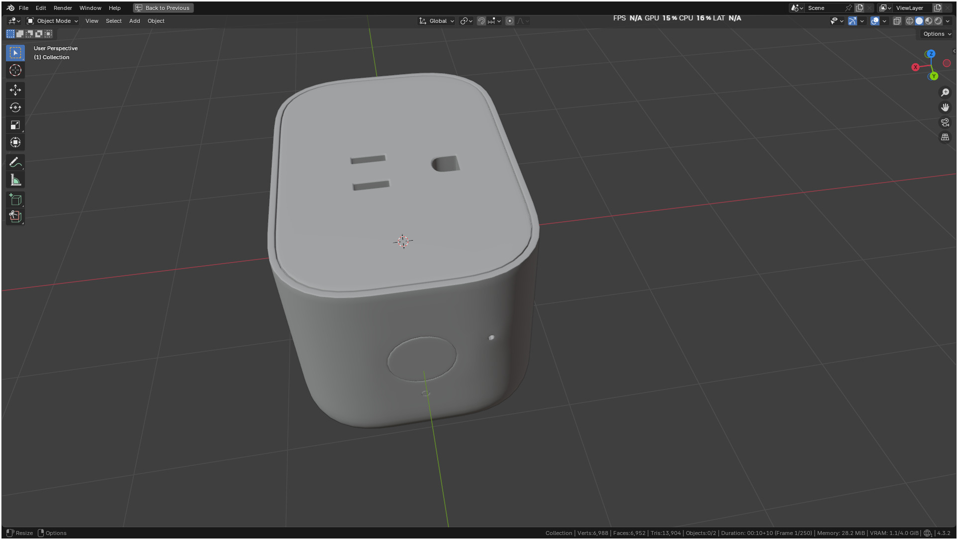 Ikea INSPELNING Plug smart energy monitor 3D model_7