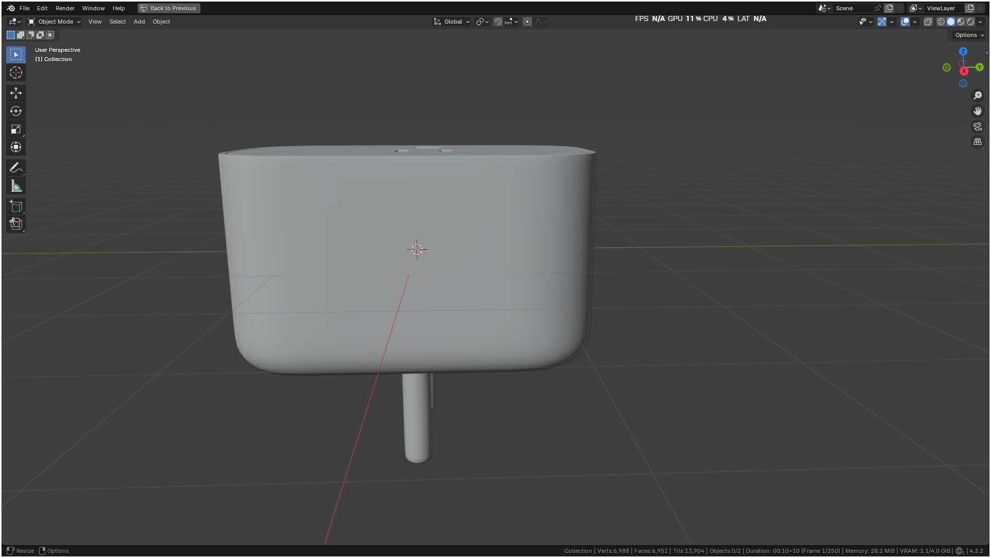 Ikea INSPELNING Plug smart energy monitor 3D model_6