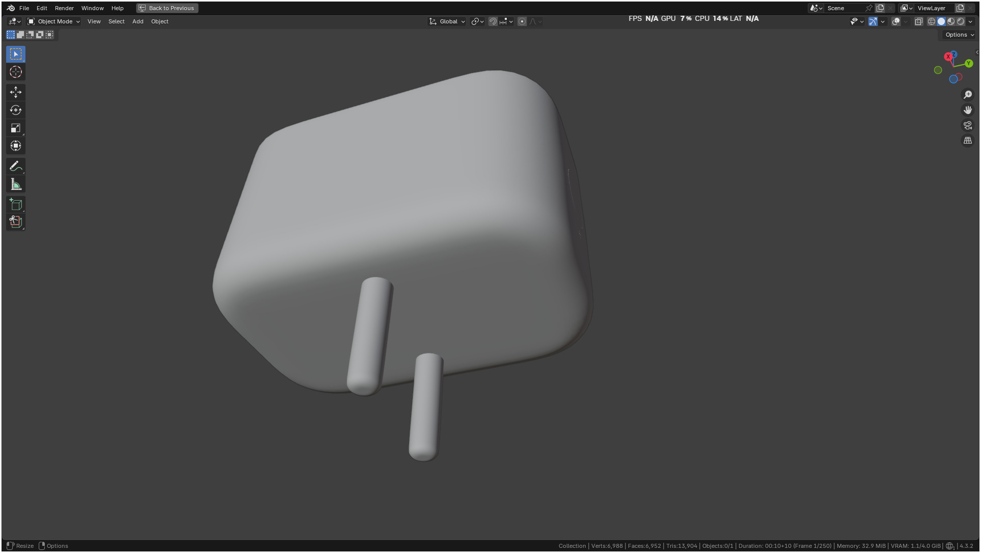 Ikea INSPELNING Plug smart energy monitor 3D model_13