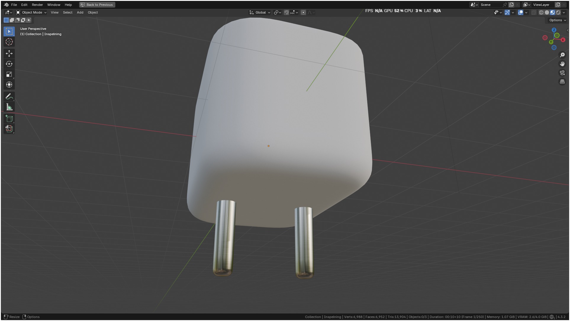 Ikea INSPELNING Plug smart energy monitor 3D model_45