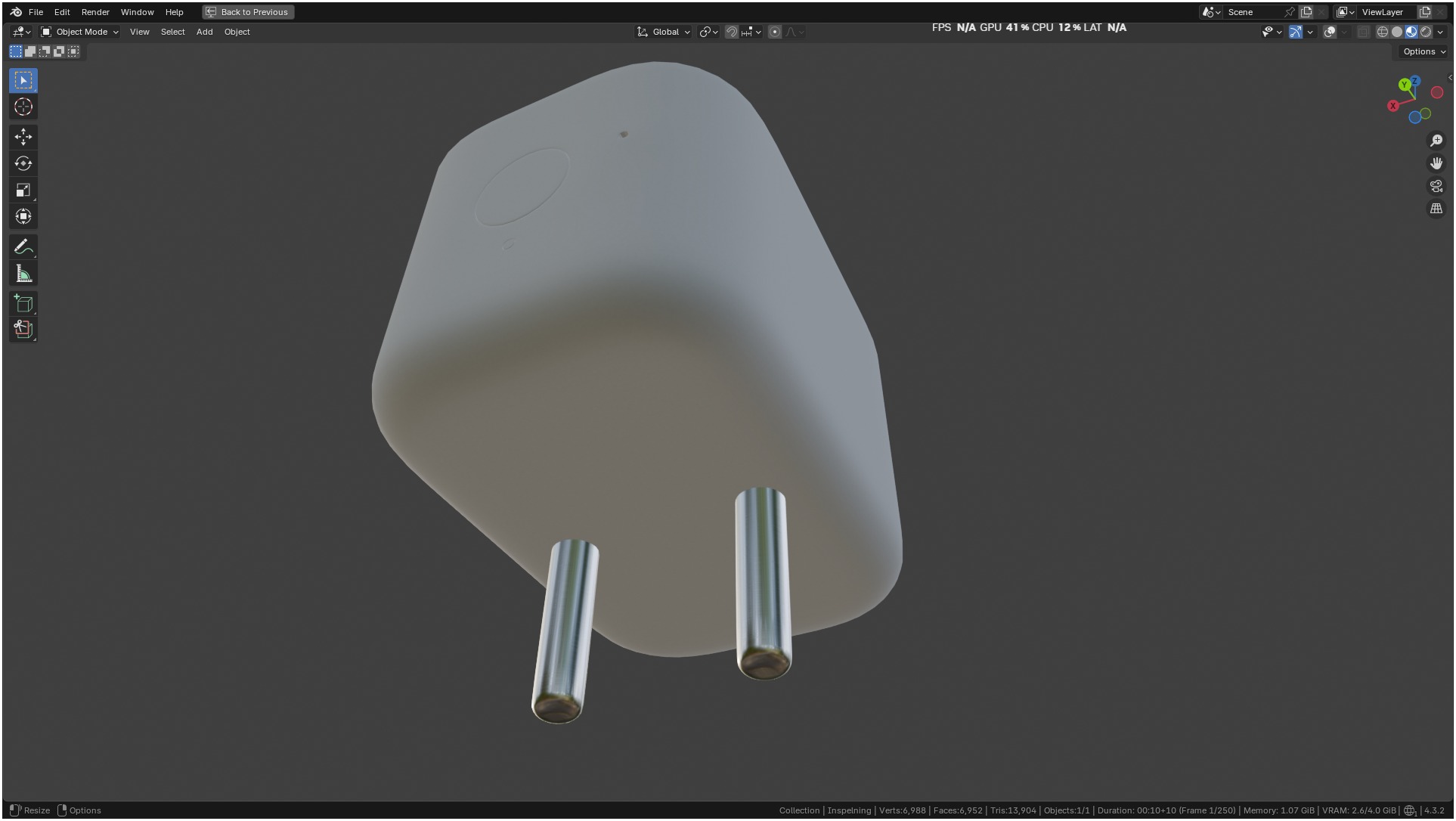 Ikea INSPELNING Plug smart energy monitor 3D model_25