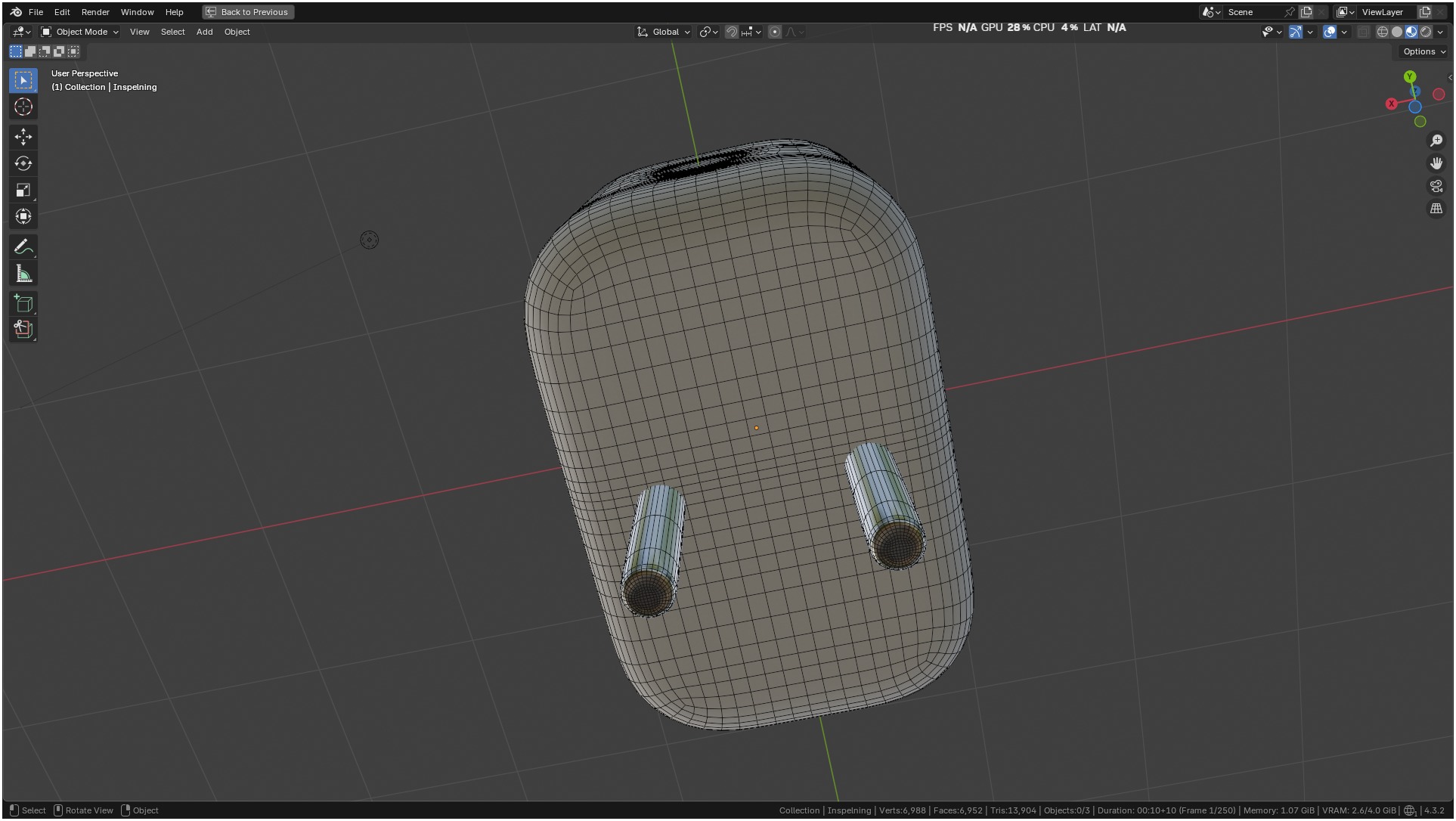 Ikea INSPELNING Plug smart energy monitor 3D model_35