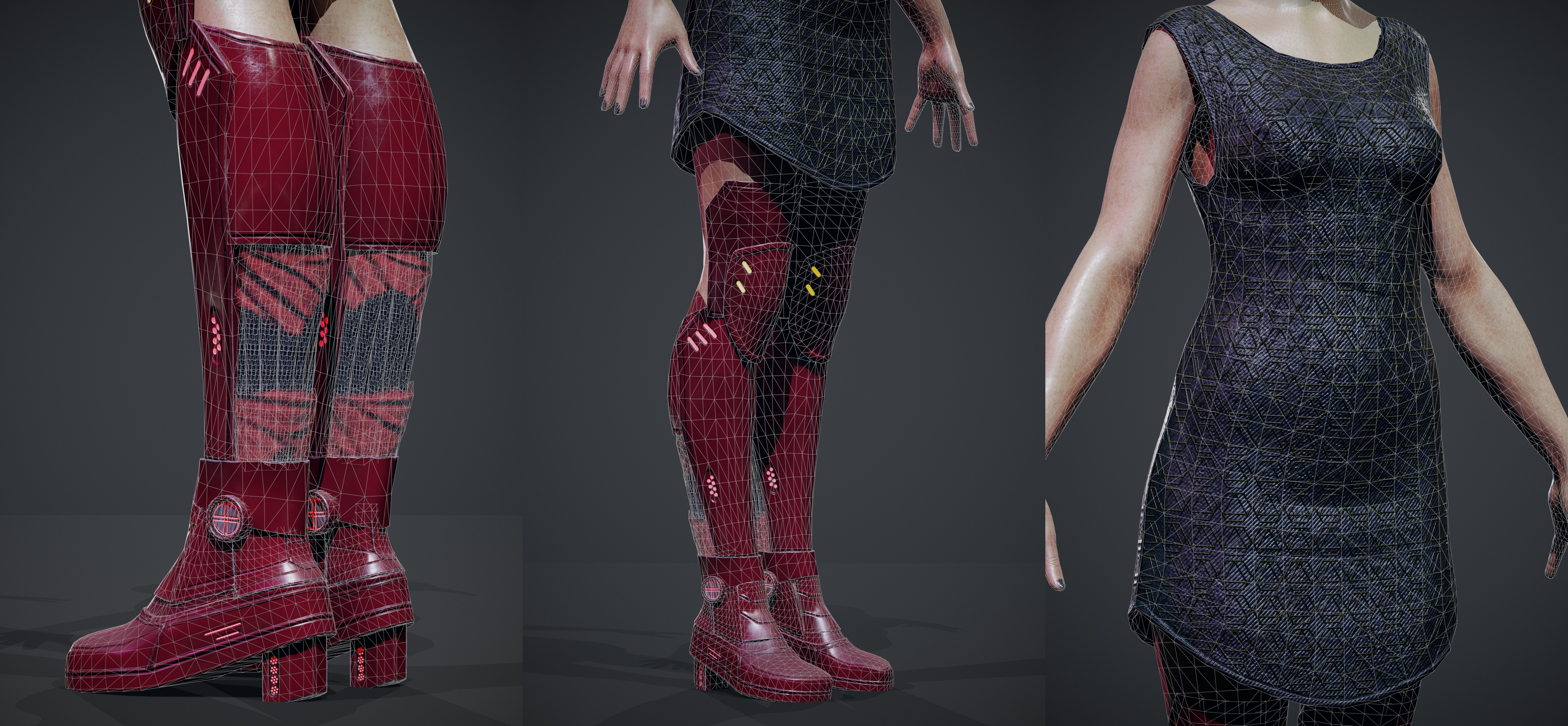 Cyber Cultist v1 Low-poly 3D model_10