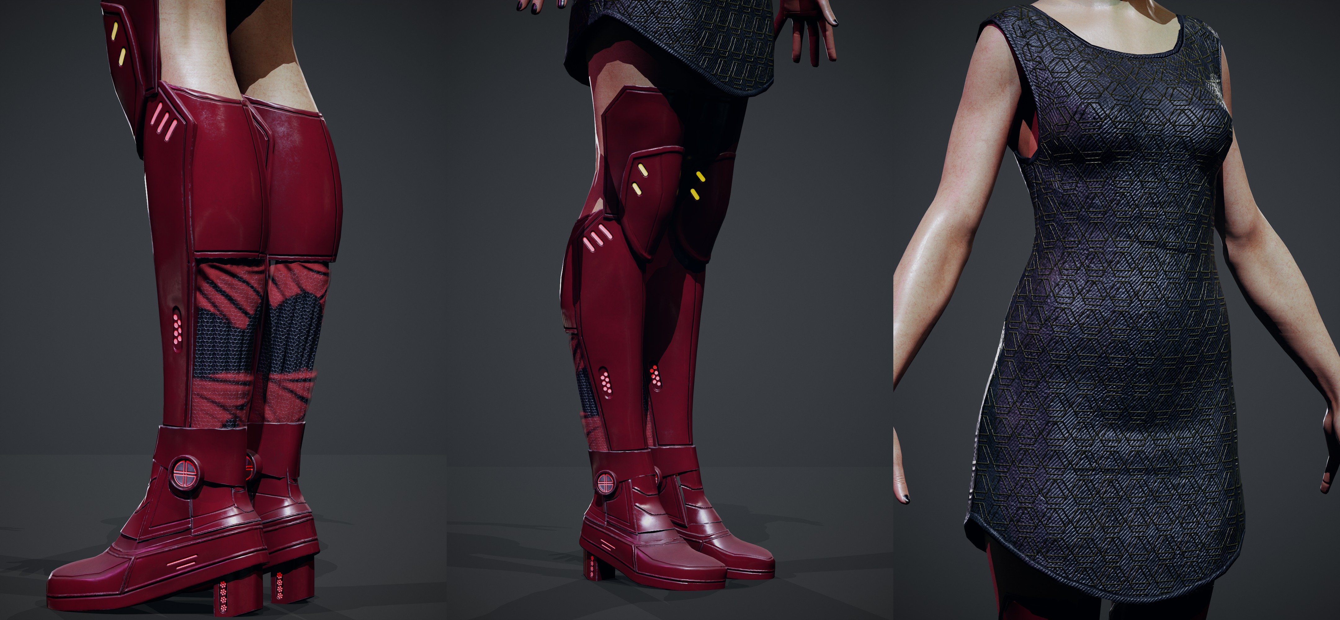 Cyber Cultist v1 Low-poly 3D model_9