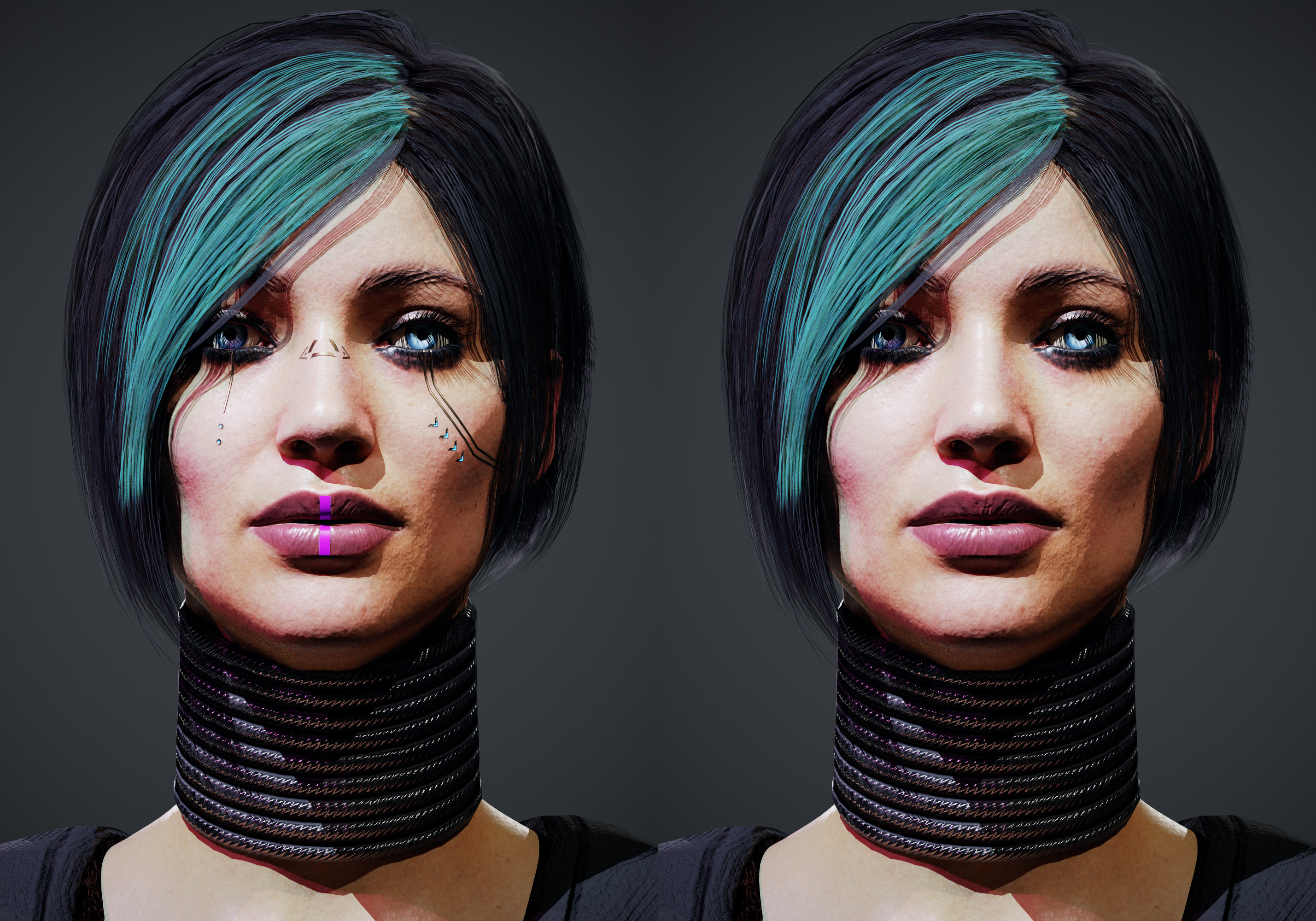 Cyber Cultist v1 Low-poly 3D model_5