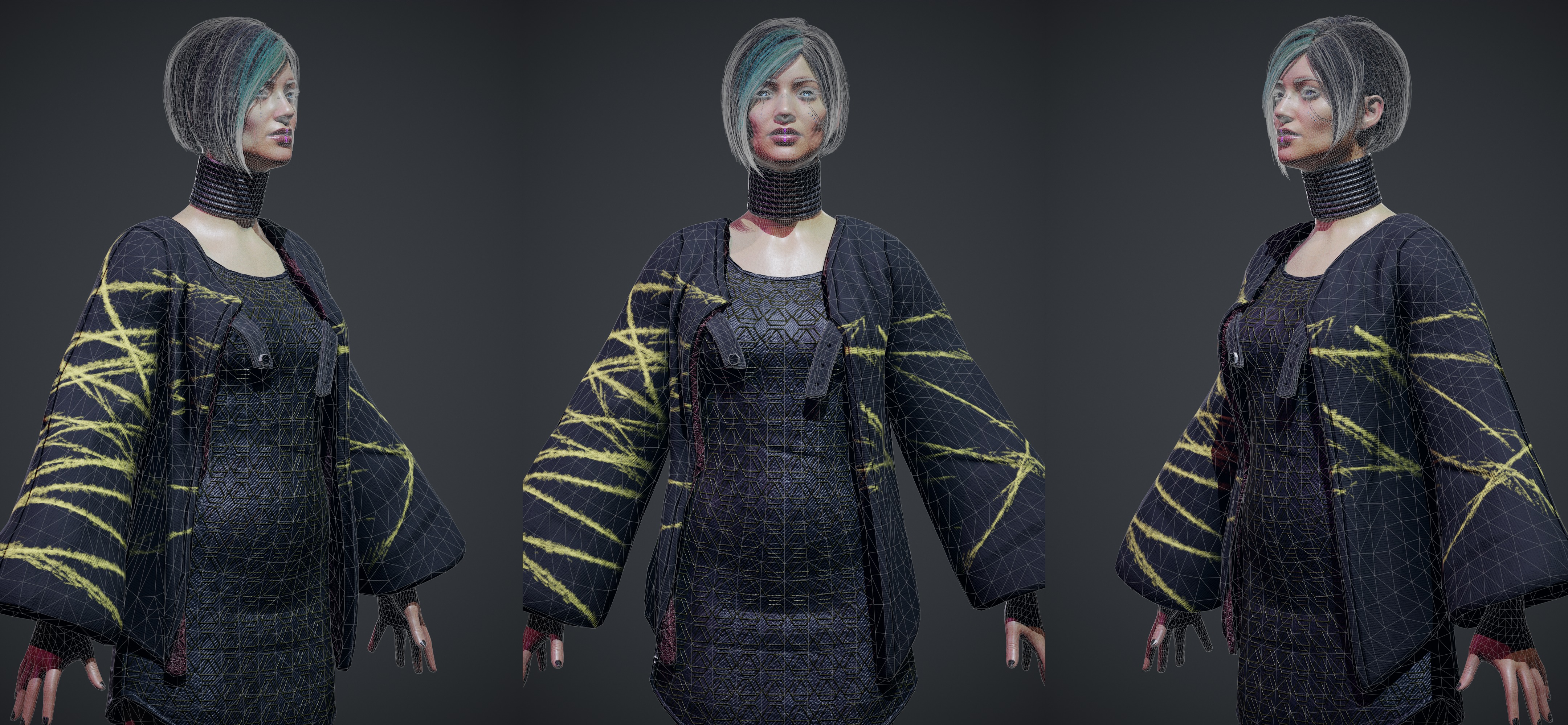 Cyber Cultist v1 Low-poly 3D model_2