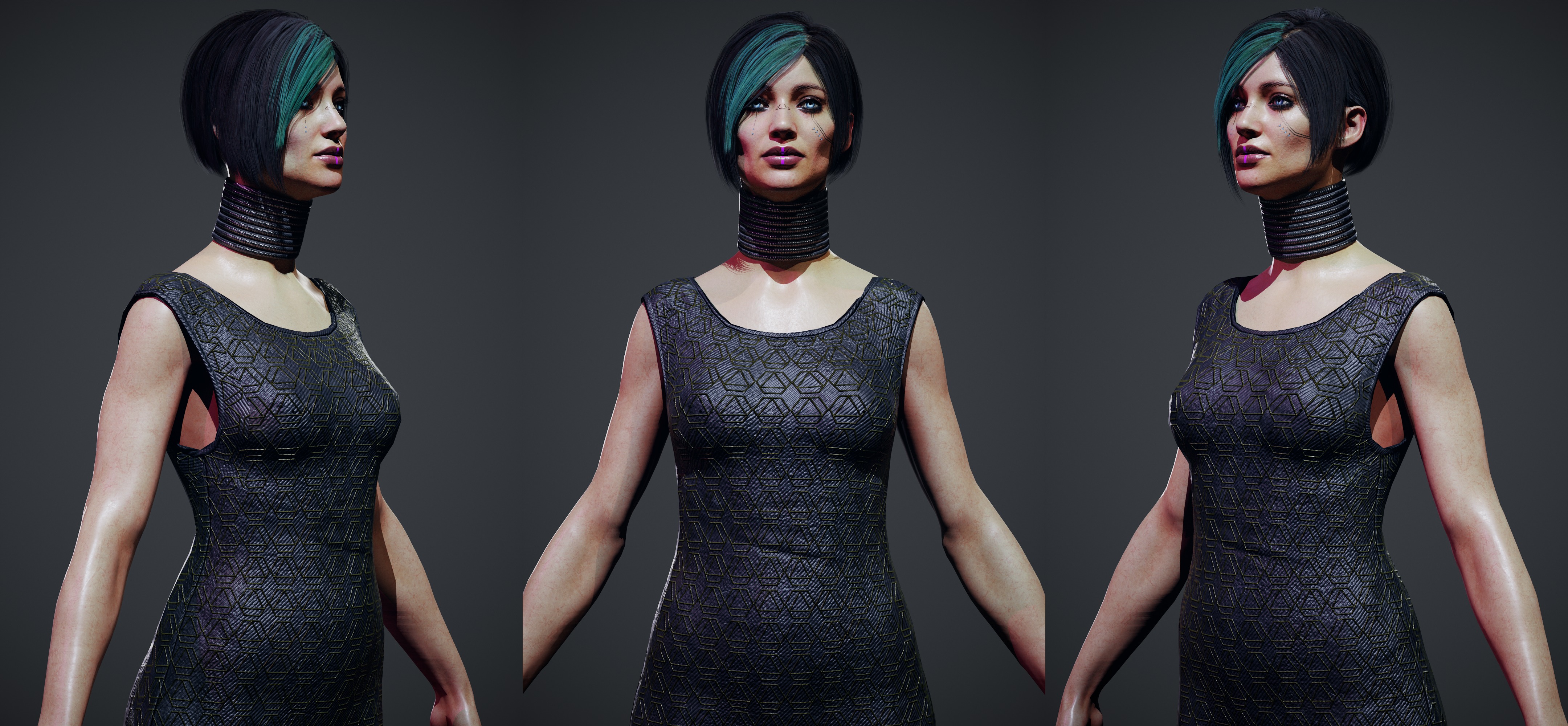 Cyber Cultist v1 Low-poly 3D model_7