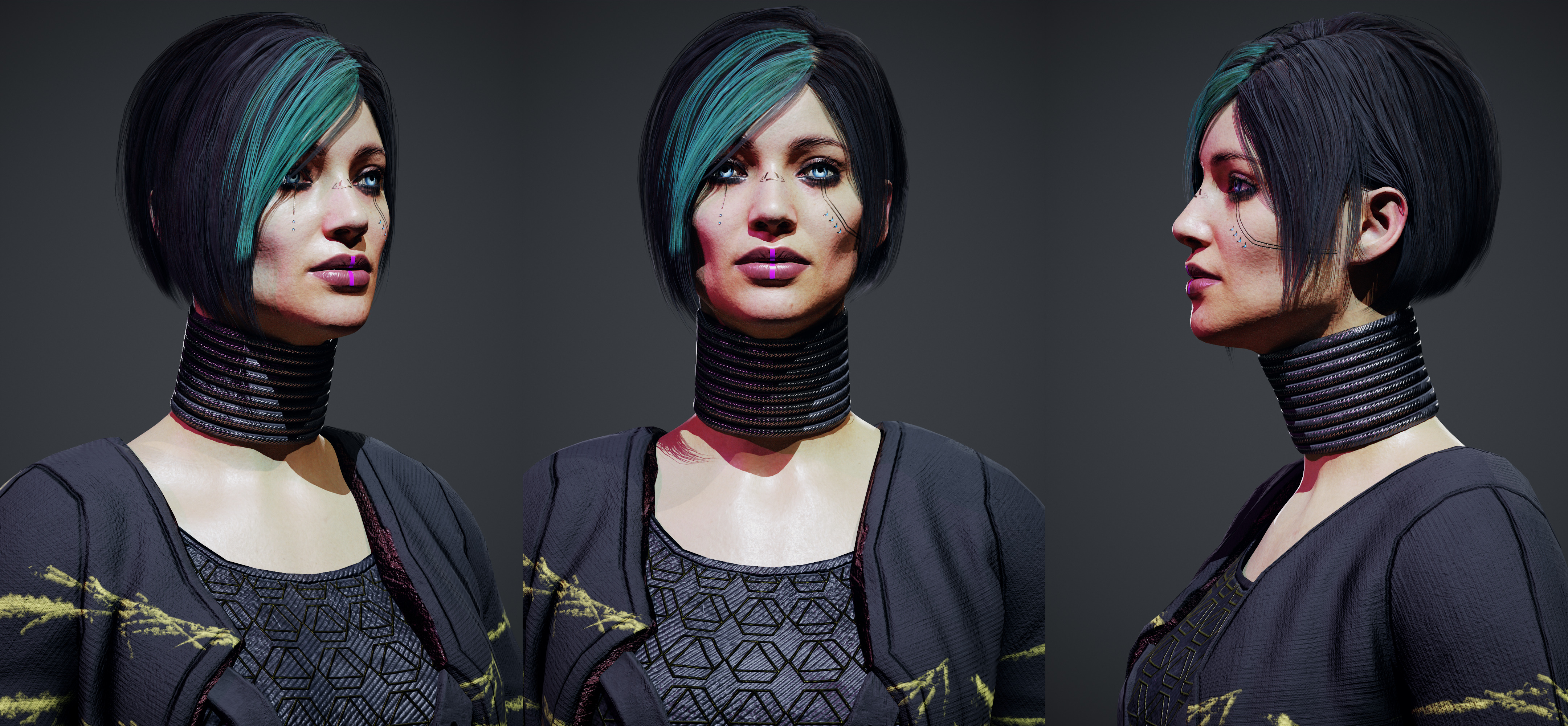 Cyber Cultist v1 Low-poly 3D model_3