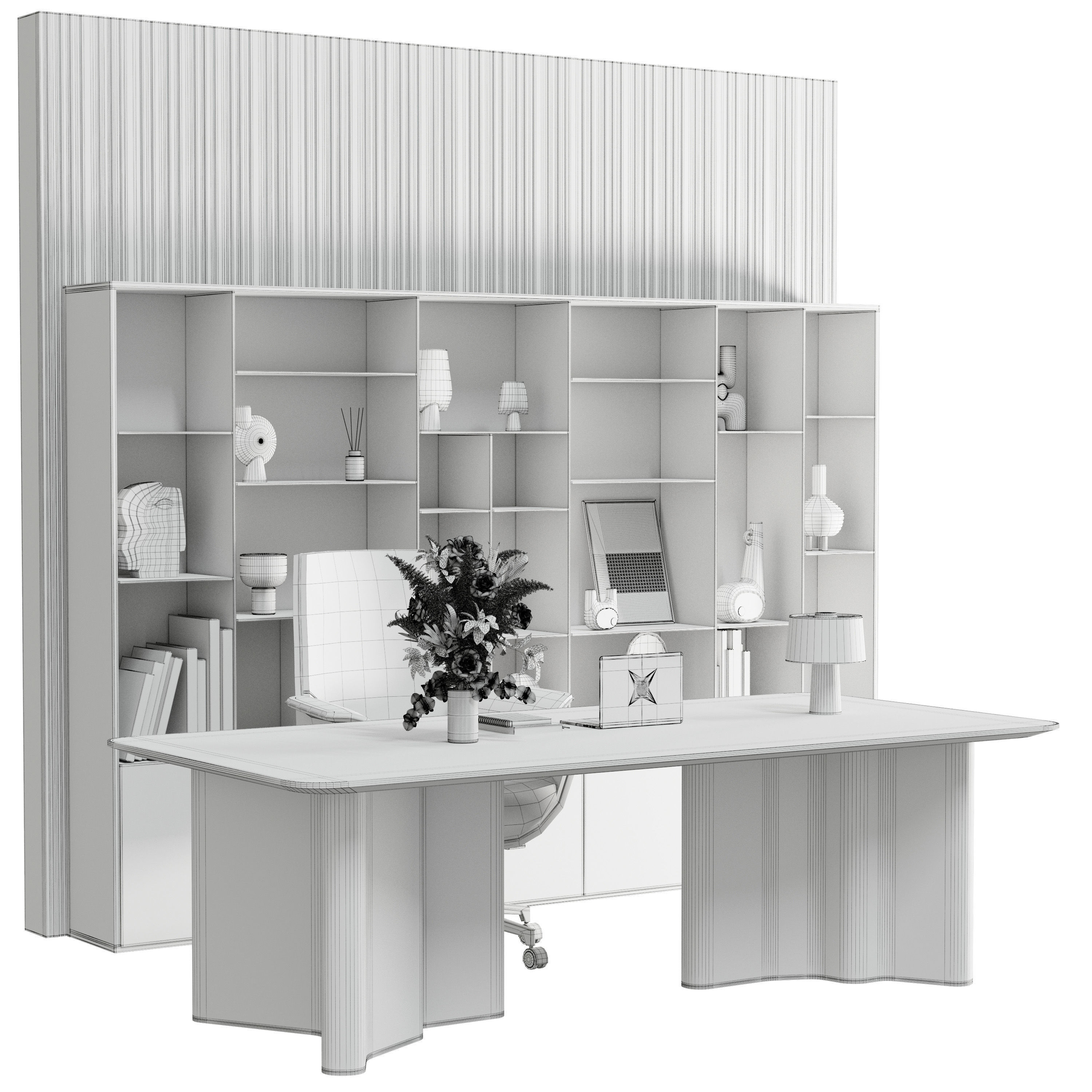 Workplace - Office Furniture 56 3D model_5
