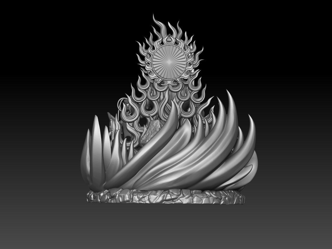 Buddha Statue of Acala 3D print model_4