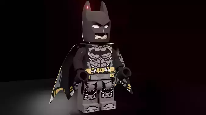 Batman Toy Character - Fully Textured Printable 3D Model 3D print model