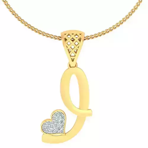 Heart Pendant Render 3dm STL OBJ FBX Details