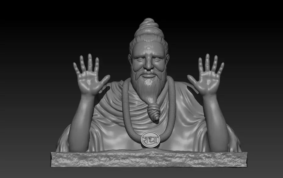 Premanand ji maharaj statue 3D print model_0