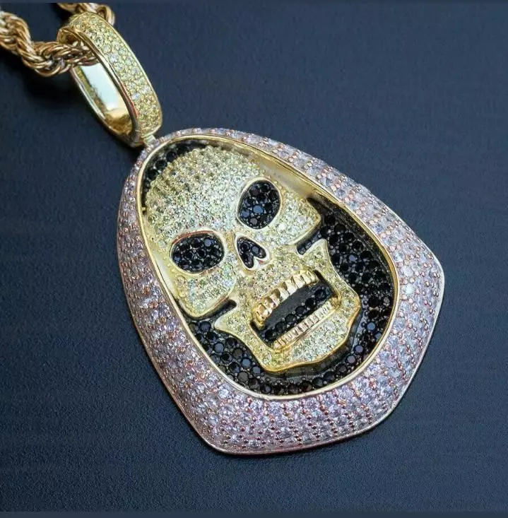 Haunting Beauty Ghost Face Pendant 3D print model
