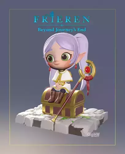 Frieren Beyond Journey End Chibi Cute 3D Print 3D print model