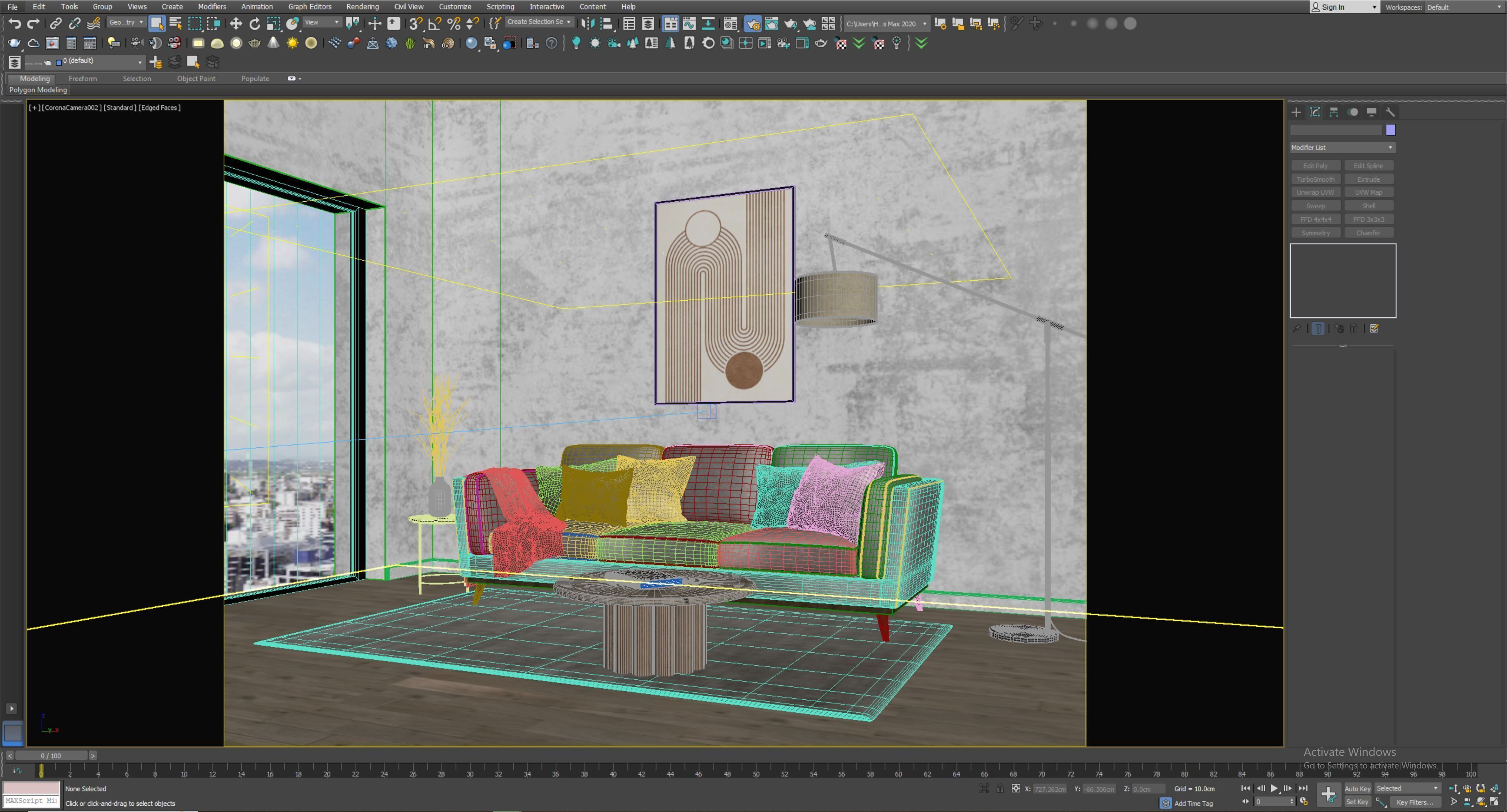 interior living room scene 55 3D model_7