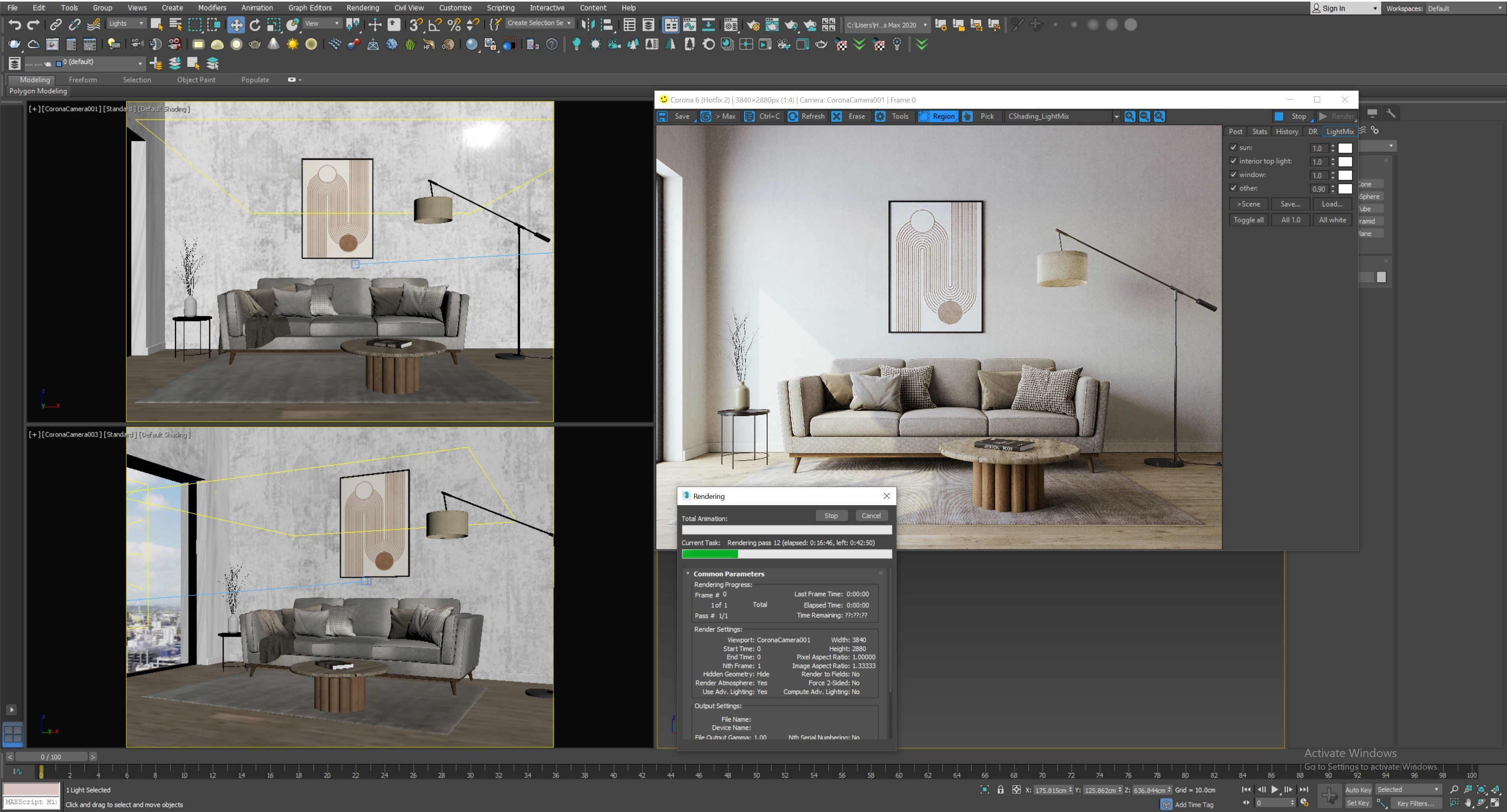 interior living room scene 55 3D model_3