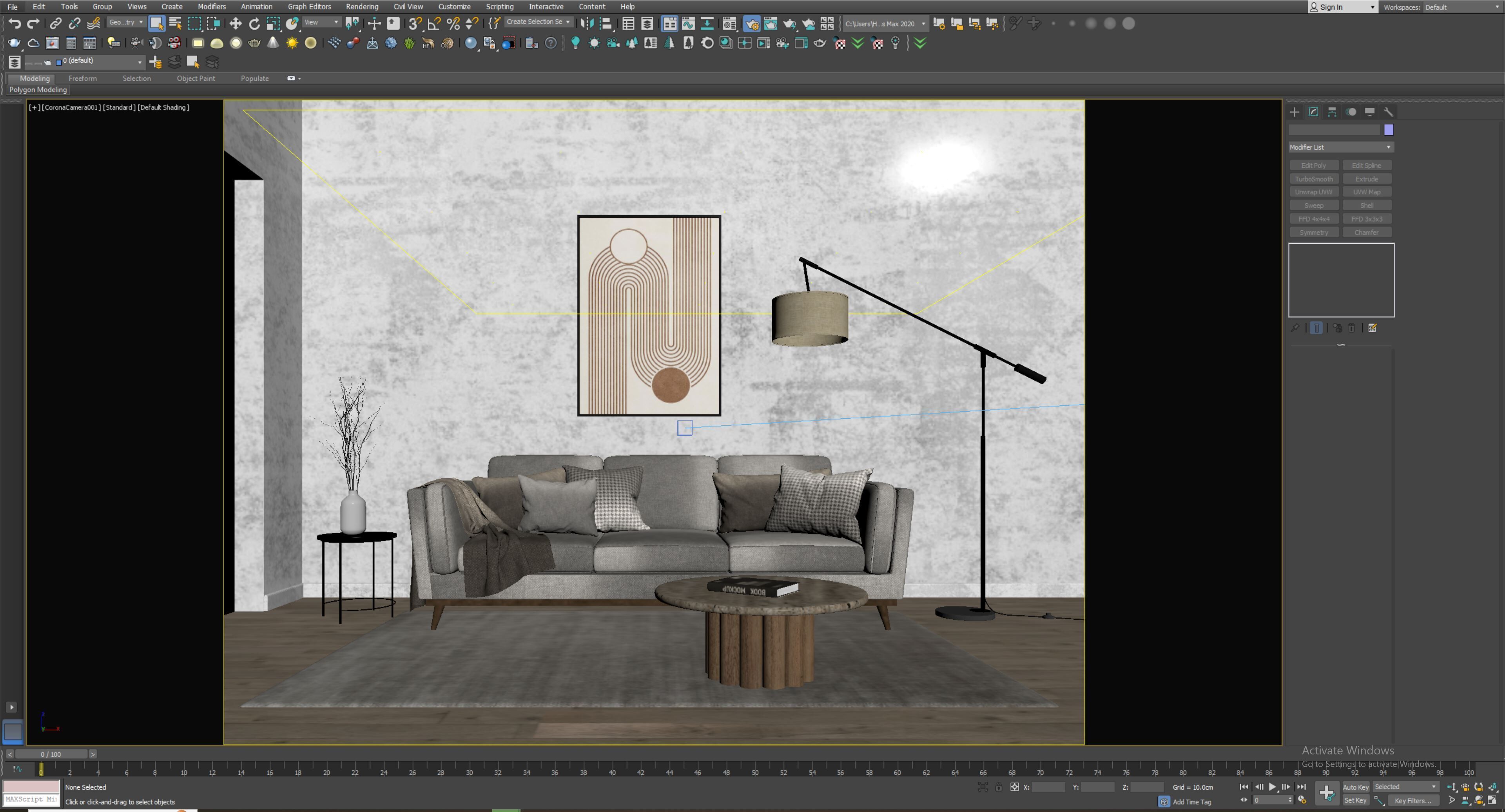 interior living room scene 55 3D model_6