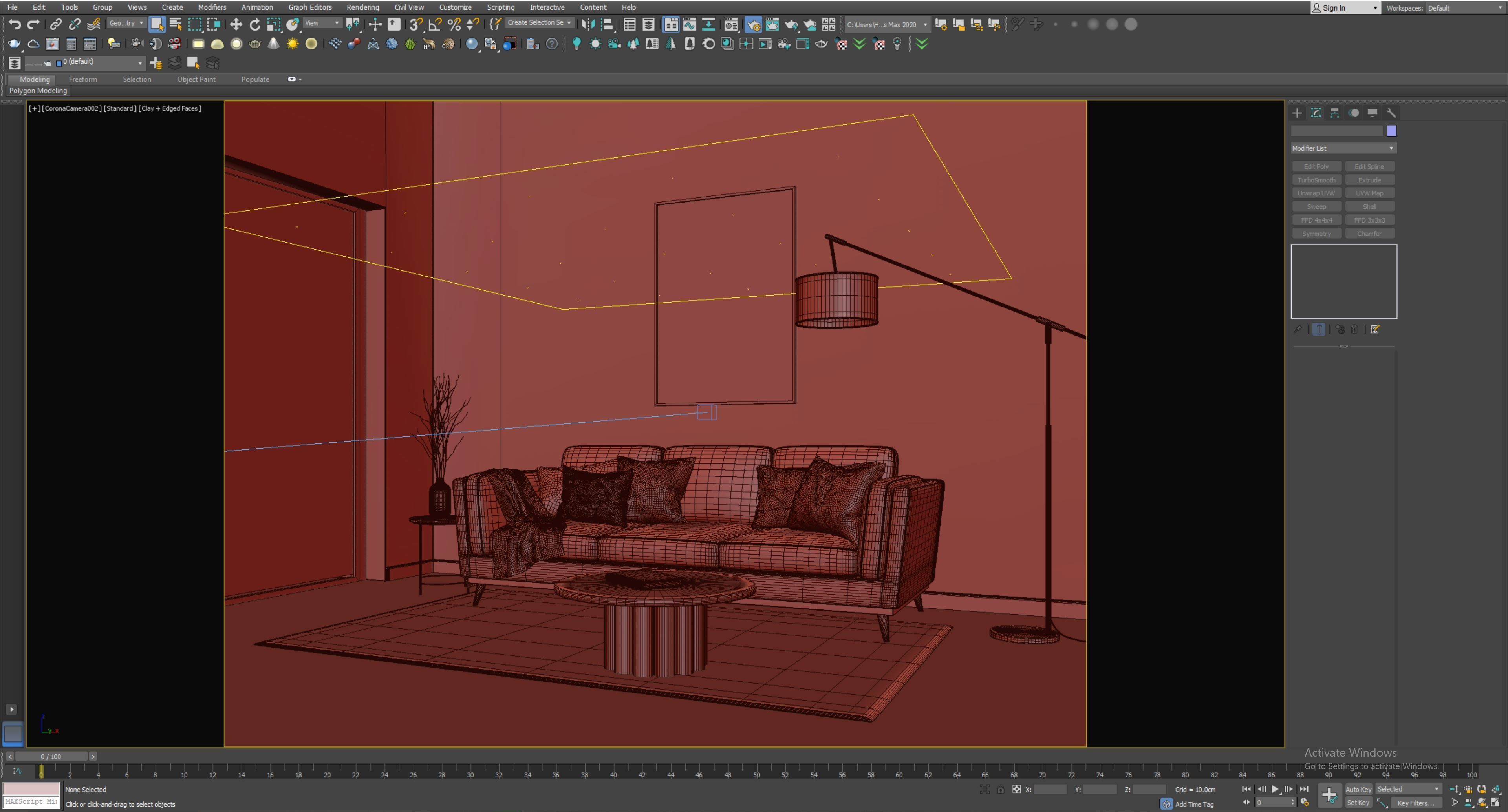 interior living room scene 55 3D model_5