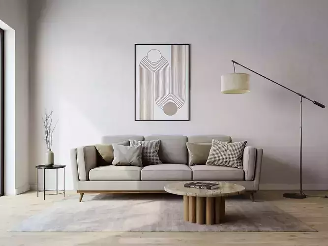 interior living room scene 55 3D model