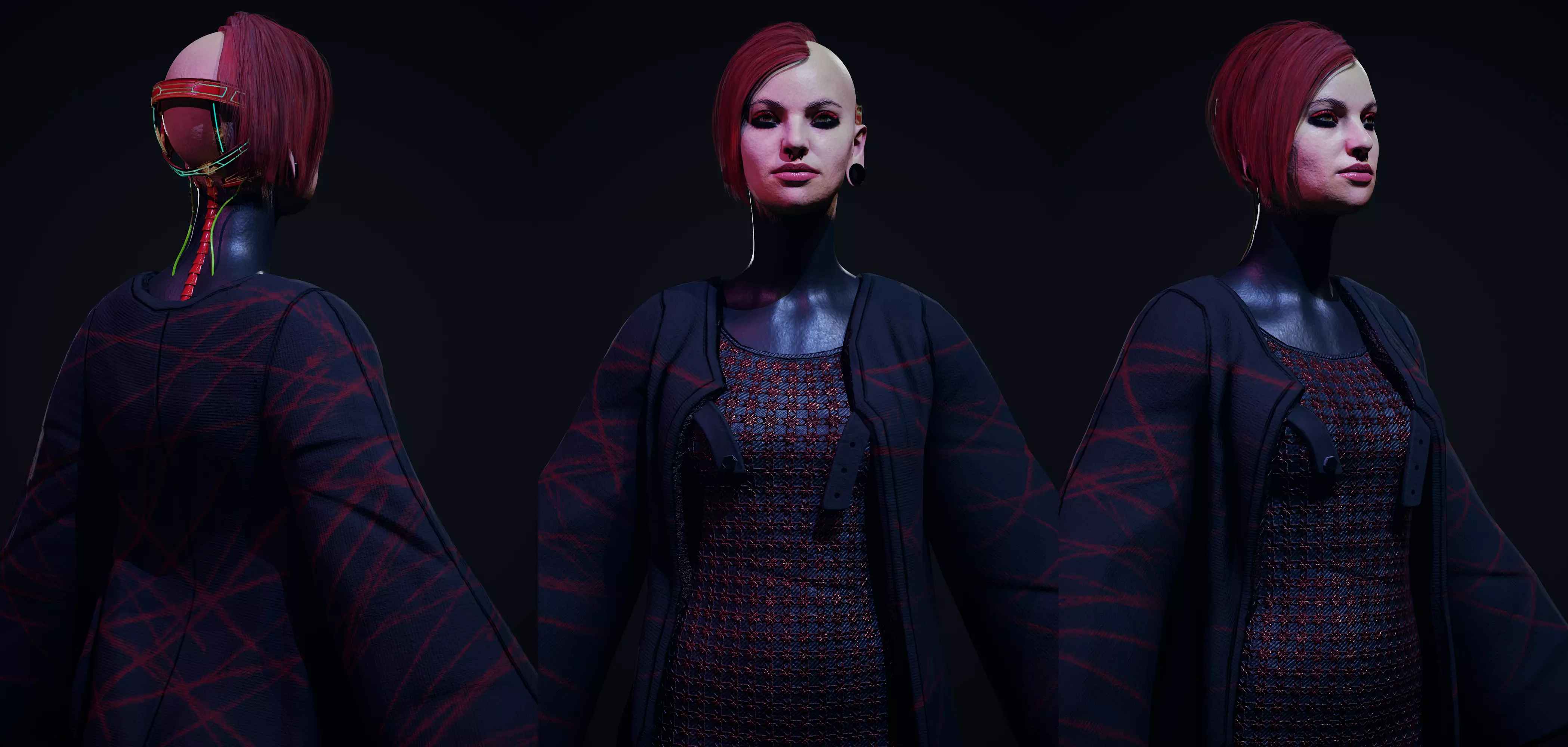 Cyber Cultist v2 Low-poly 3D model_0