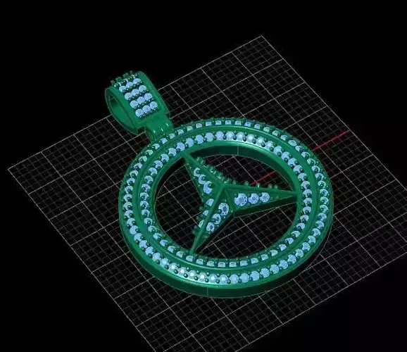 Timeless Elegance The Mercedes Benz Locket 3D print model