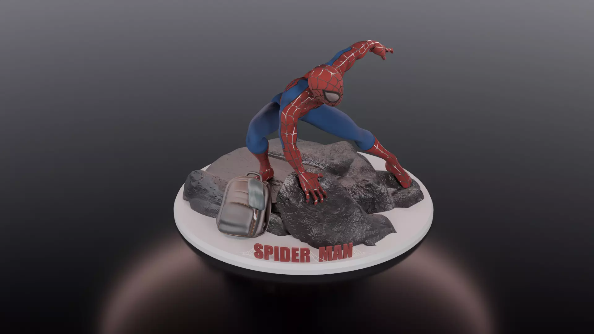  3D Printable Spider Man Figurine 3D print model_0