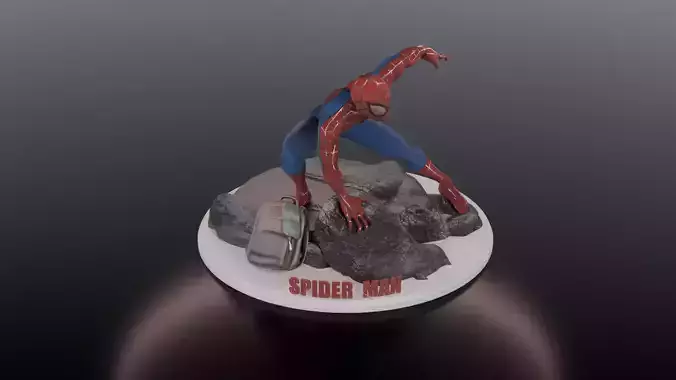 3D Printable Spider Man Figurine