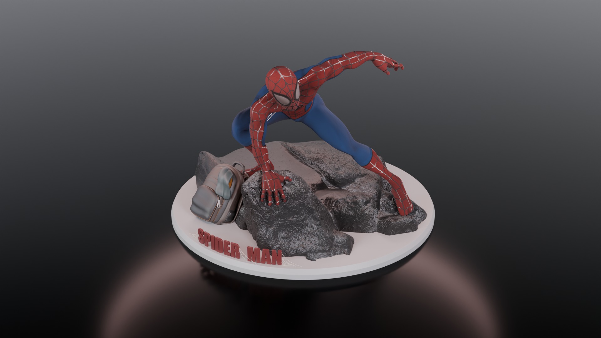  3D Printable Spider Man Figurine 3D print model_1