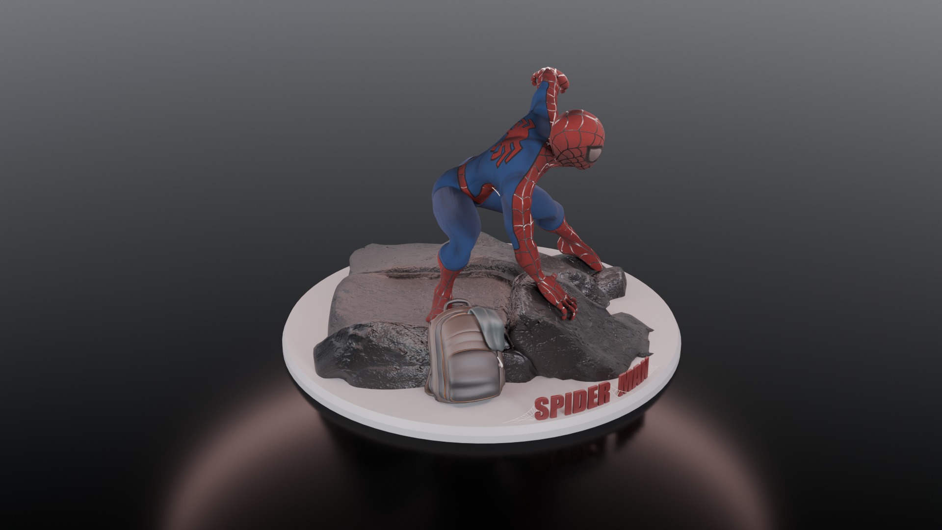  3D Printable Spider Man Figurine 3D print model_7
