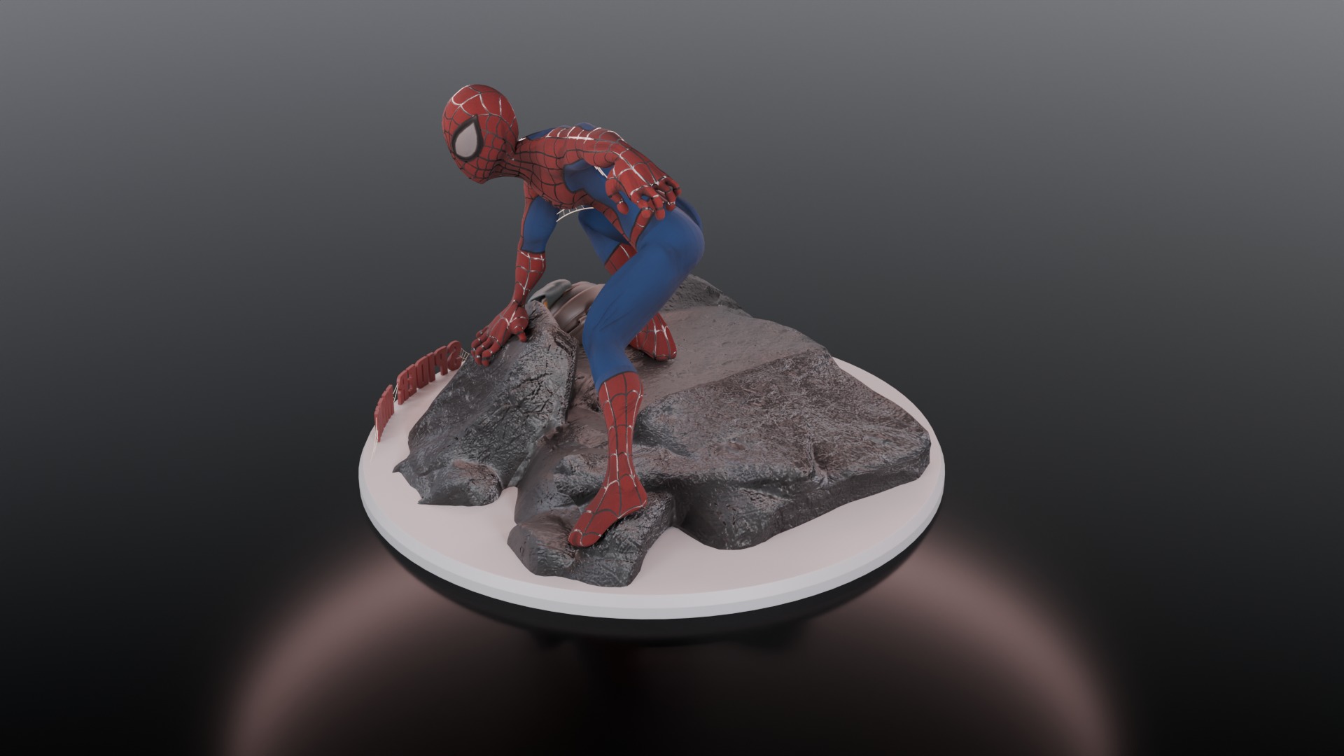  3D Printable Spider Man Figurine 3D print model_3